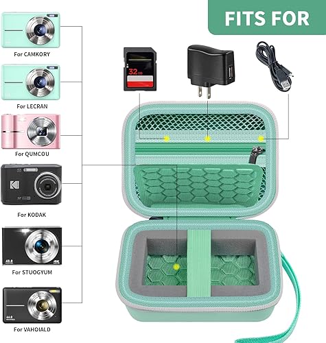 Miniatura 2 de Comecase Funda protectora y de transporte para cámara digital, para CAMKORYpara Kodak Pixpropara Canon PowerShot ELPH 180190para cámaras Sony