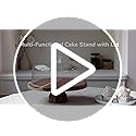 Kanwone Acacia Wood Cake Stand with Acrylic Lid - 12in Cake Plate, Multi-Functional Dessert Table Display Set, Charcuterie Board, Cake Holder with Dome, Detachable Design - Image 8