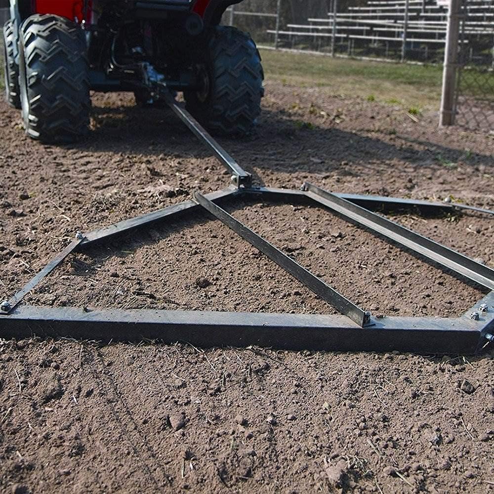 Yard Tuff 5.5 Foot ATV UTV Lawn Tractor Heavy Duty Durable Rust Resistant Steel Landscape Drag to Level Driveways, Lots, and Yards