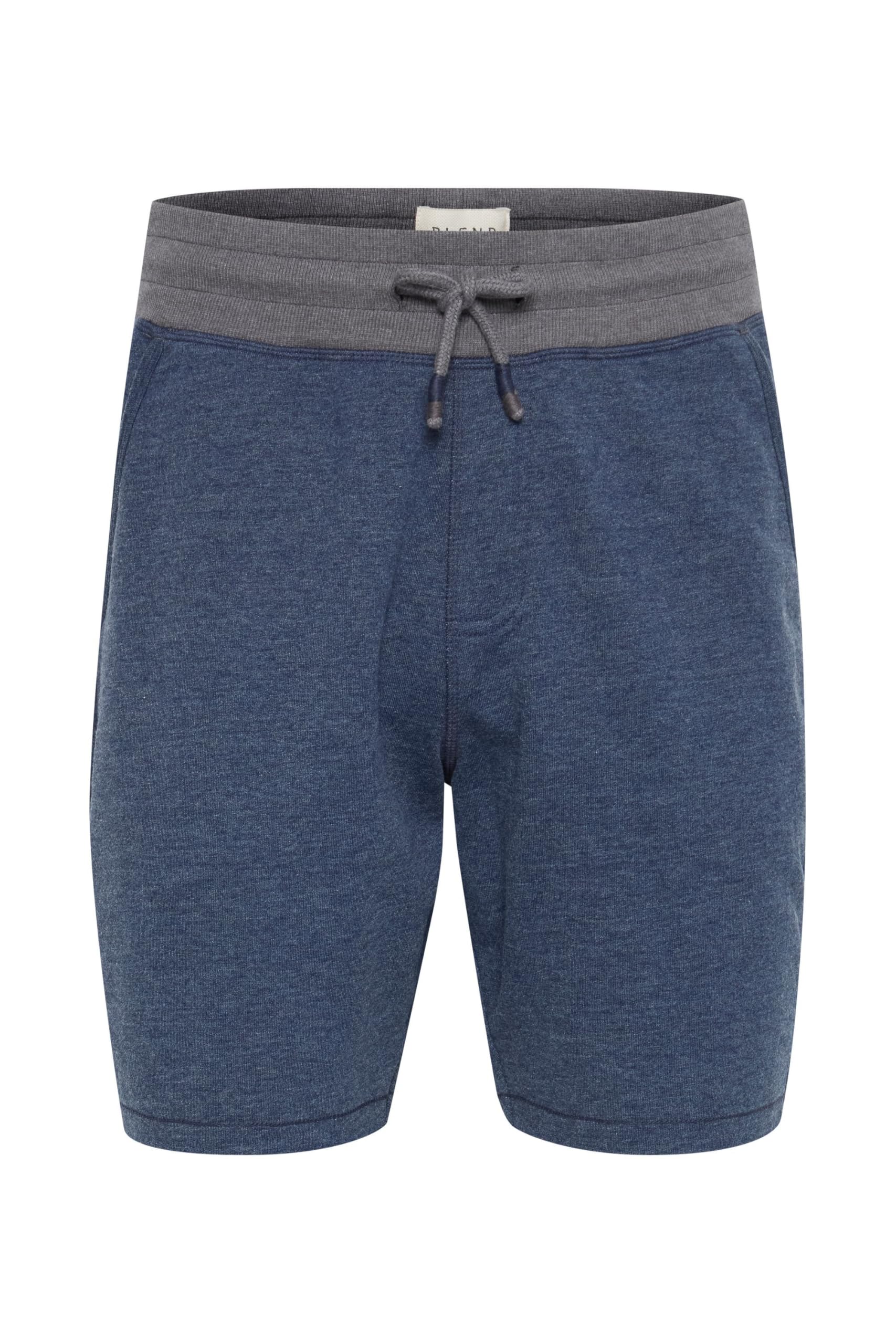 Blend Julio Herren Sweatshorts Kurze Hose Jogginghose mit Offenen Kanten und Kordel Regular Fit
