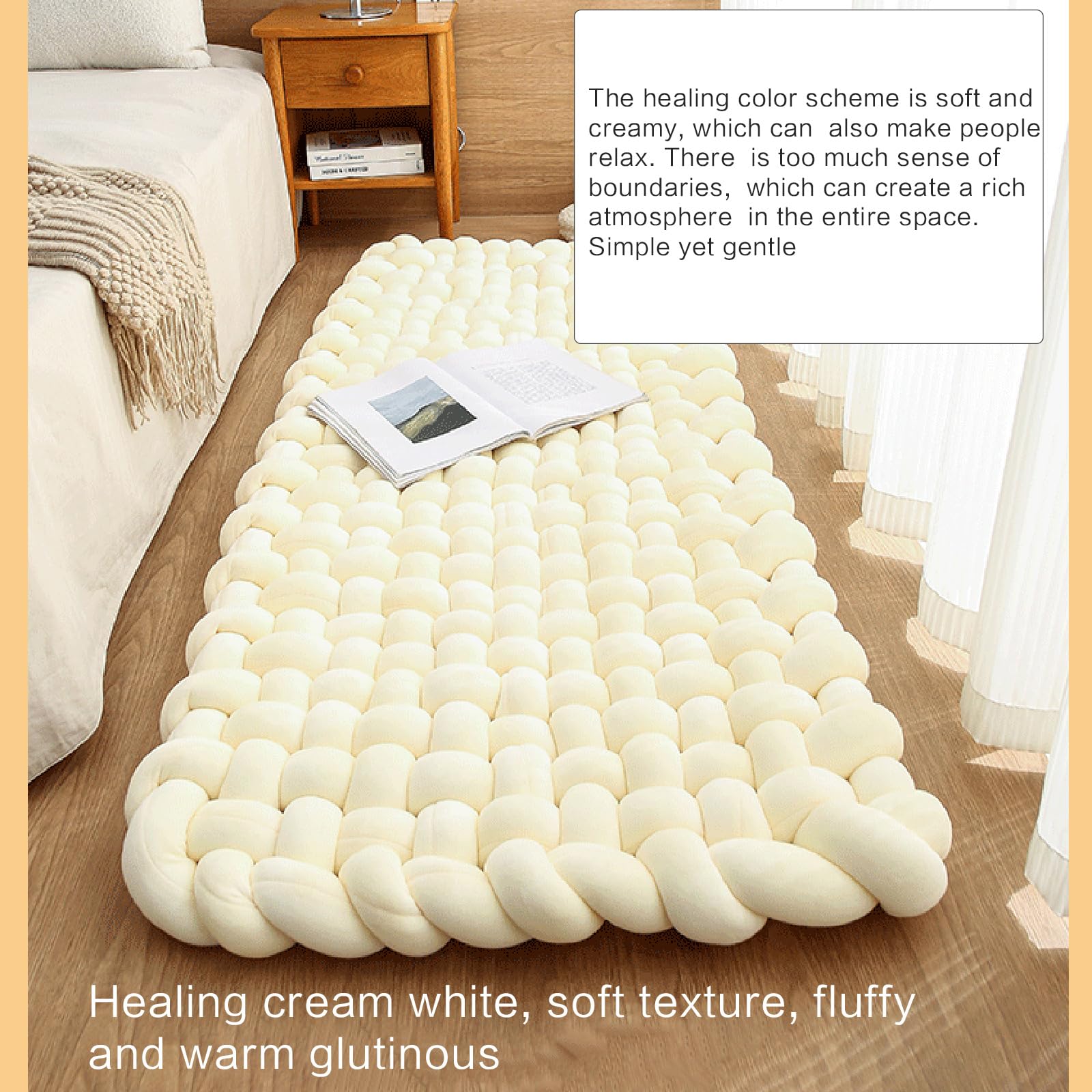Generisch Yoga Kissen, großes Bodenkissen, Sitzkissen, verdicktes Weben, Spandex Meditationskissen für Wohnzimmer, Balkon, Sitzkissen