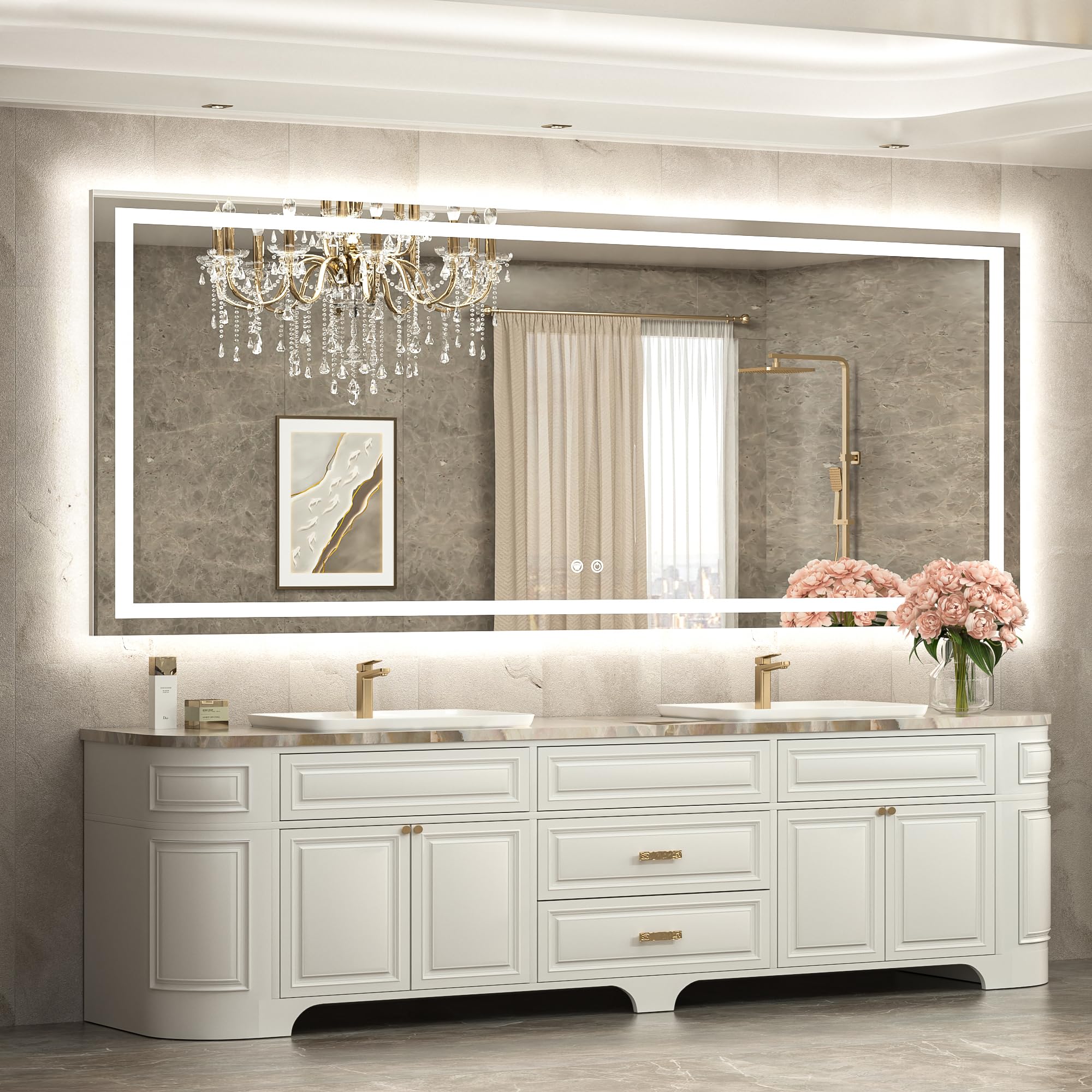 TETOTE 84x36 LED Mirror