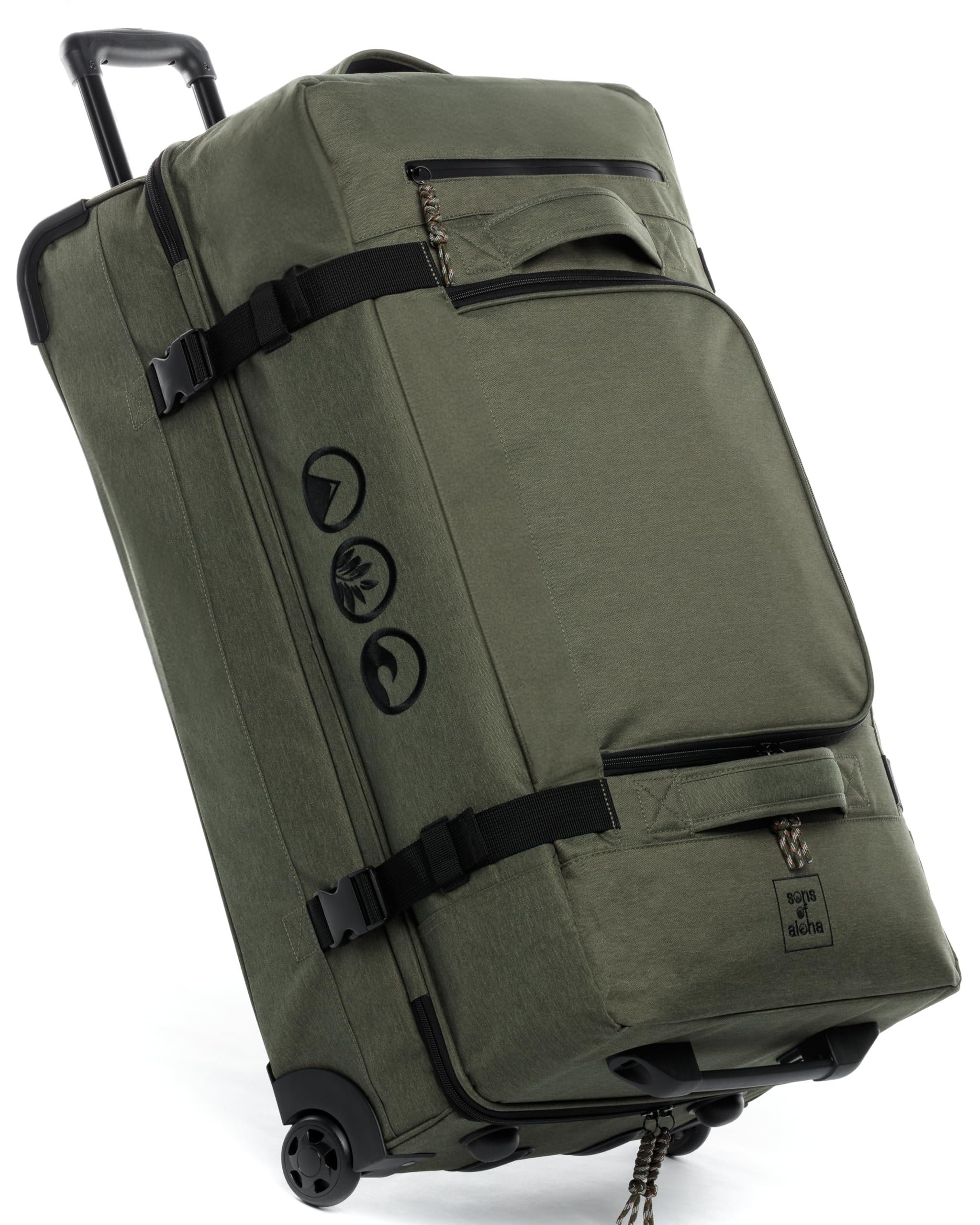 Große Reisetasche mit 2 Rollen Rollkoffer 80 cm Koffer Sporttasche Reise-Trolley