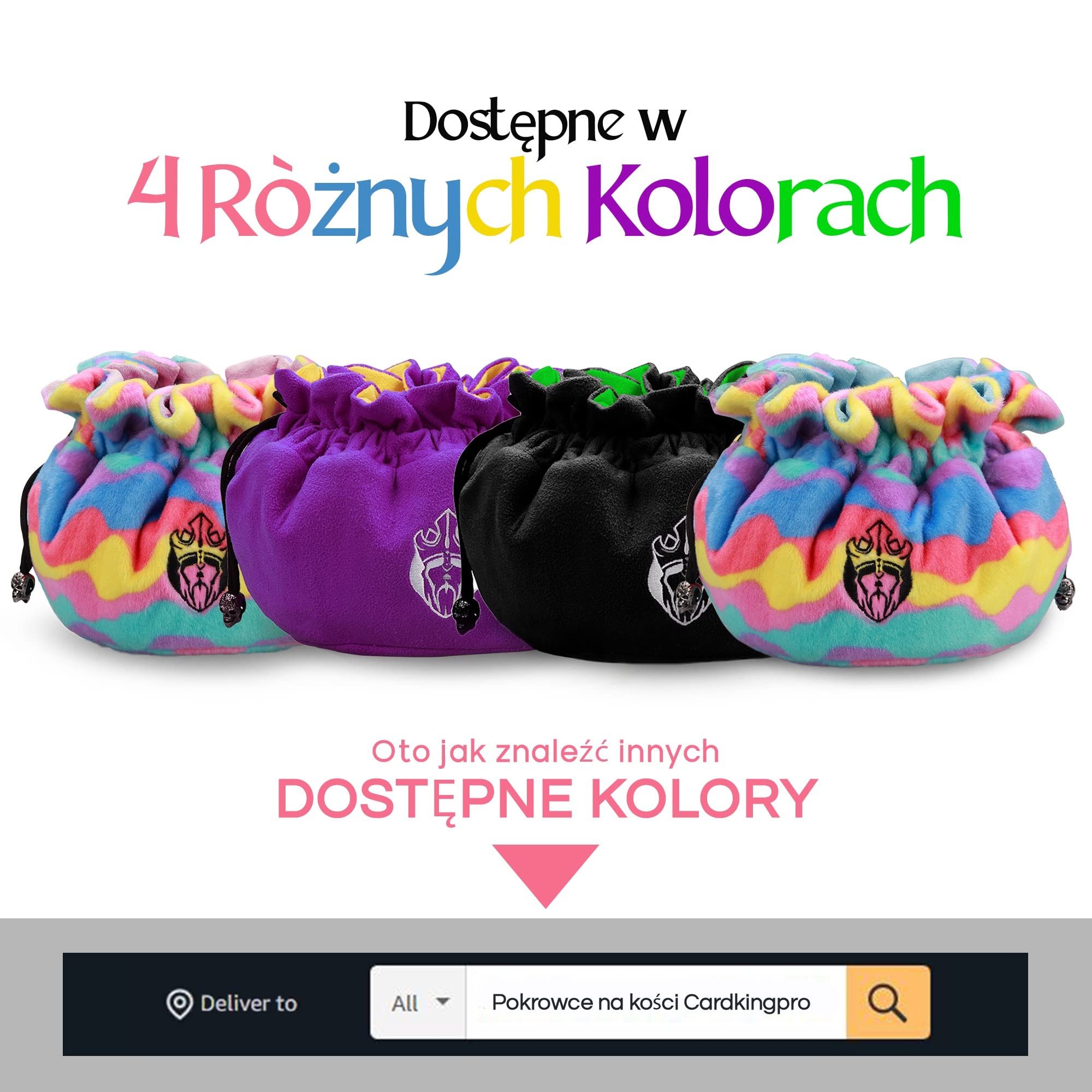 CardKingPro Ogromna - Wersja OCD - Torba na Kości z 15 Kieszeniami - Czarna i Zielona - Pojemność 200+ Kości - Świetna dla Kolekcjonerów [Opatentowany Design]