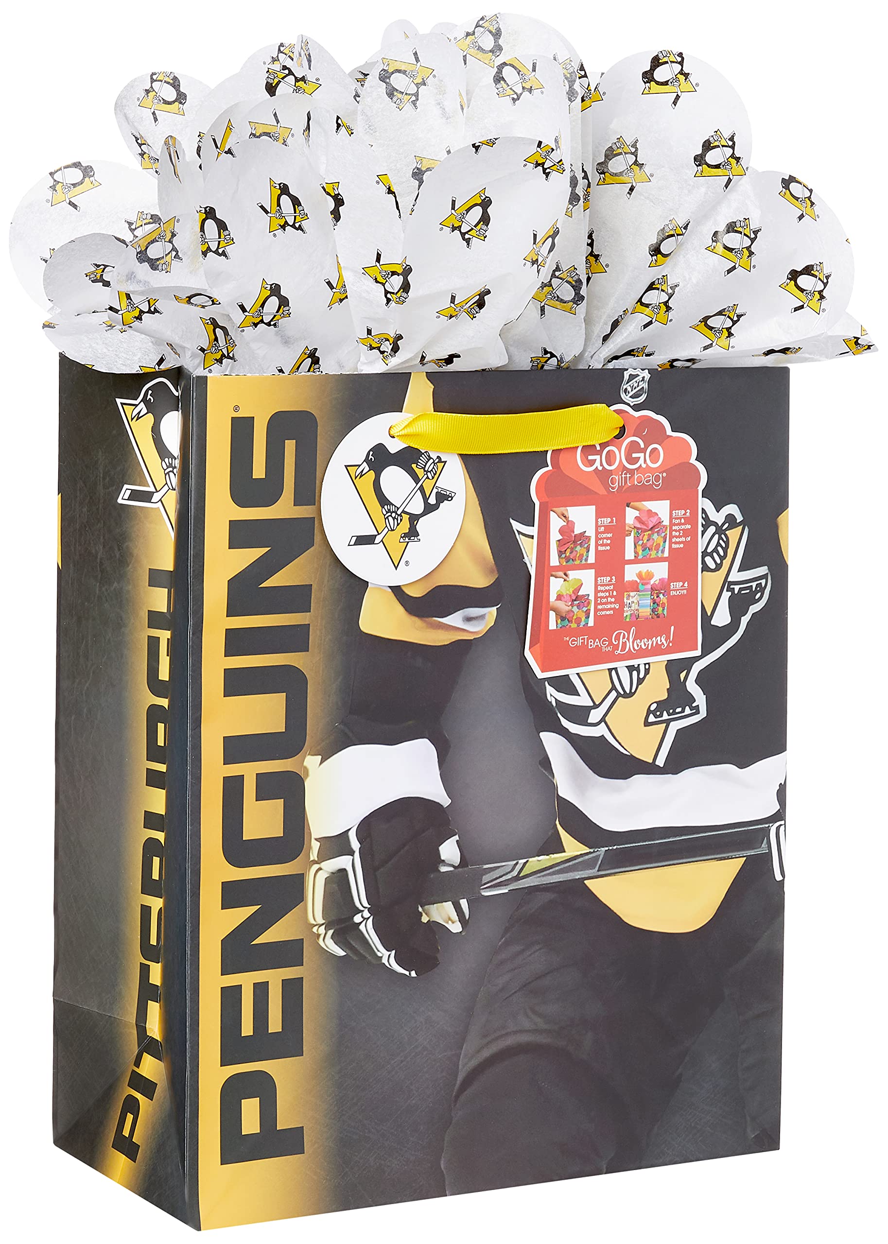 Turner LicensingPittsburgh Penguins Large Gift Bag GoGo, MULTI