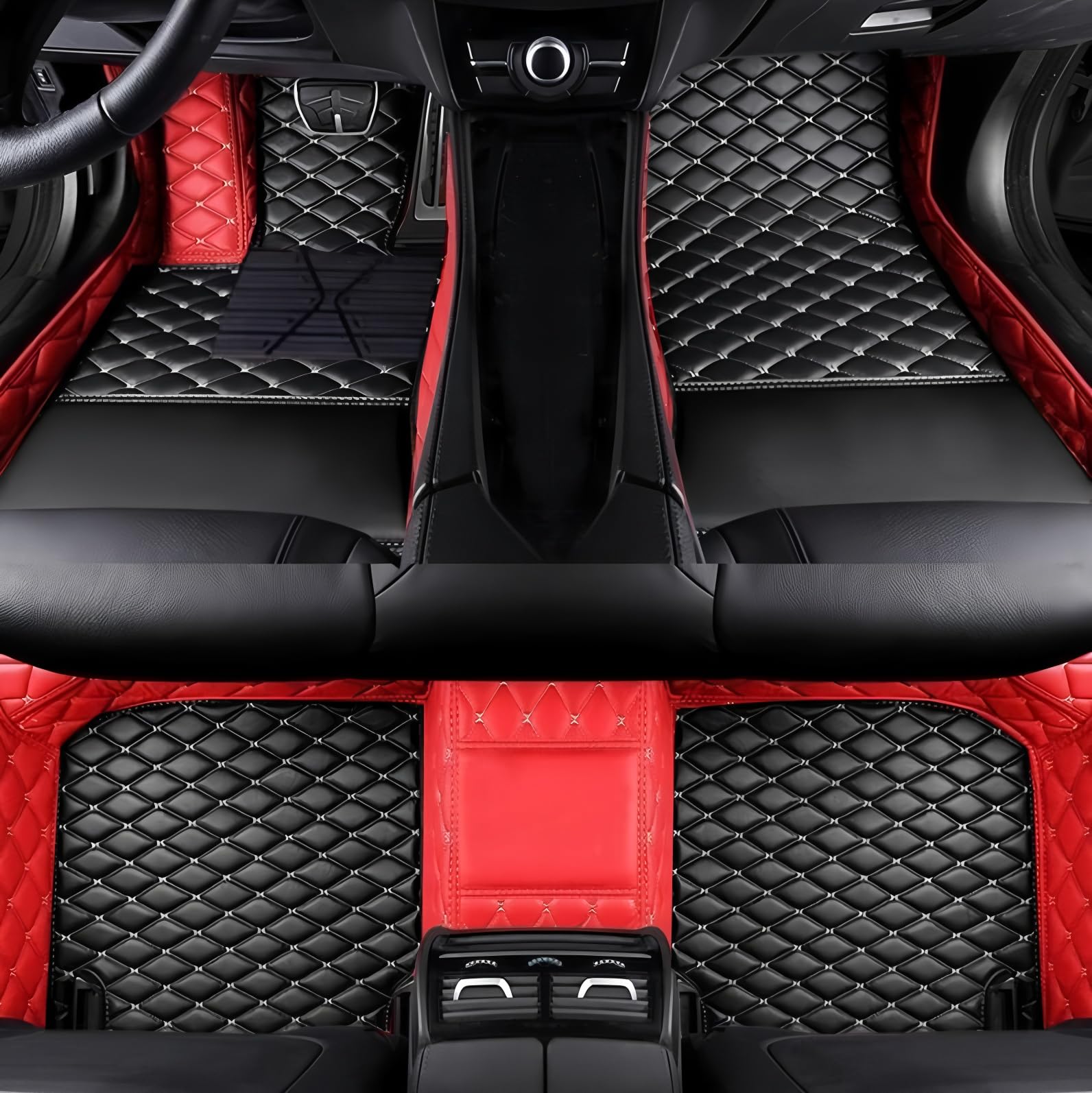 XXPLB Custom All-Weather Protection Luxury Leather Floor Mats