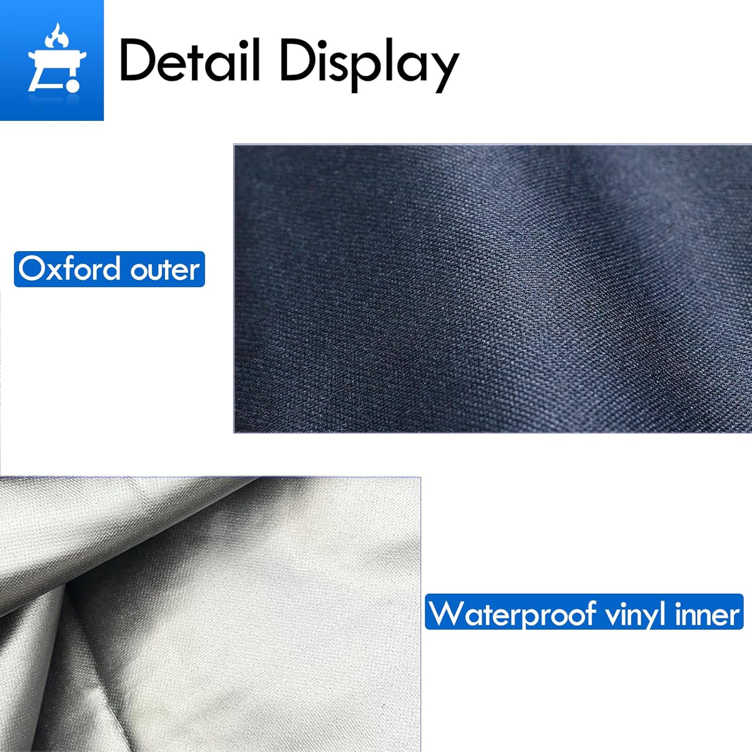 OG36 Grill Cover Replacement Parts for Wolf Grill Parts Lynx L600 36 Inch Twin Eagles TEBQ36RS TEBQ36R Alfresco Heavy Duty 36 Inch Built-in Barbecue Cover with Adjustable Hem Straps Buckle