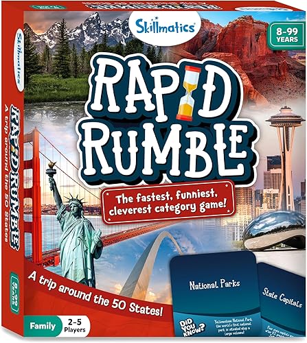 Vista 32 de Skillmatics Rapid Rumble - Juego de mesa de ritmo rápido para niños, adolescentes y adultos, diversión para la noche de juegos familiares y juguete