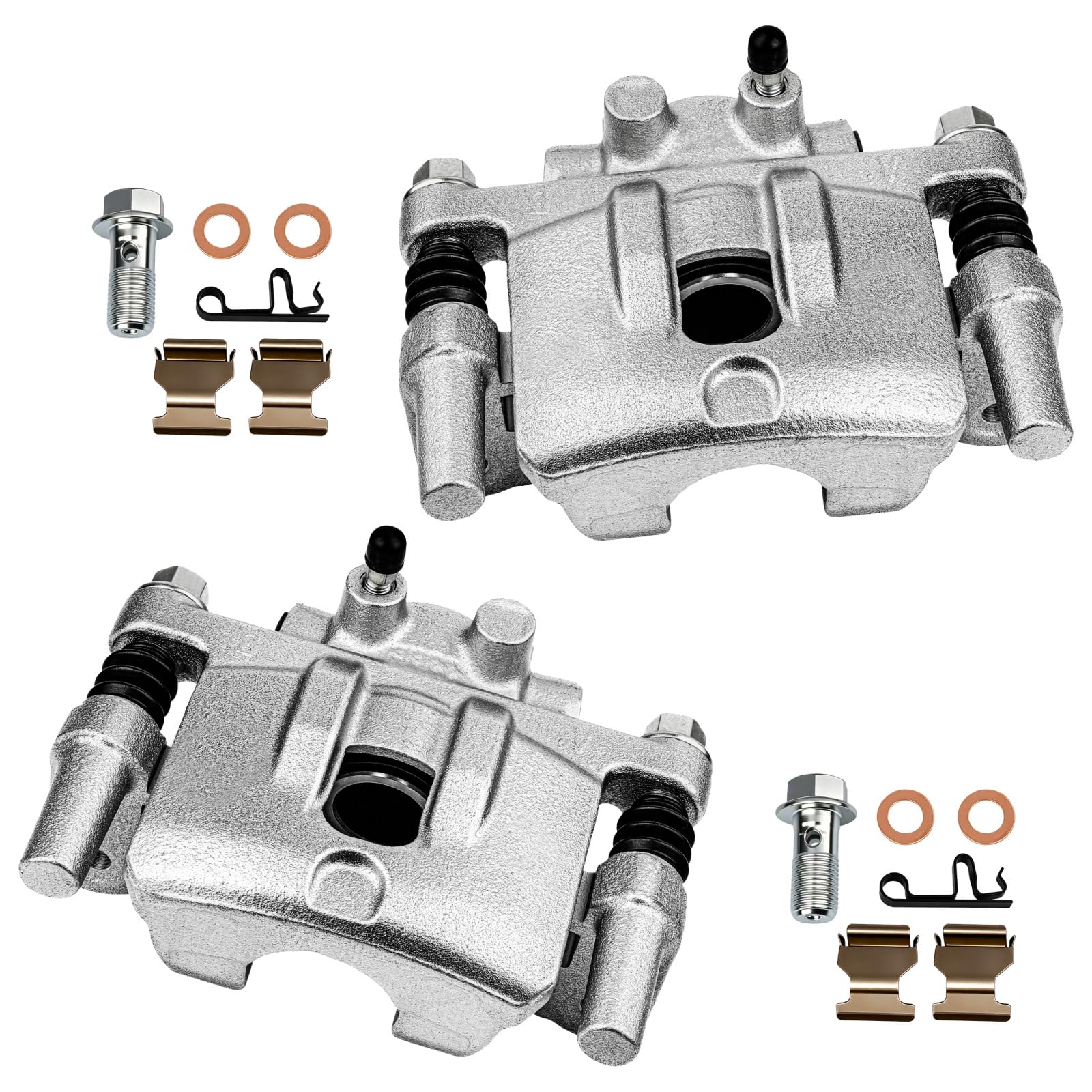 cciyu Rear Brake Calipers w/Bracket 18B5039 18B5038 For Chrysler For 200/For Cirrus/For Sebring,For Dodge For Avenger/For Caliber,For Jeep For Compass/For Patriot,For Mitsubishi For Lancer