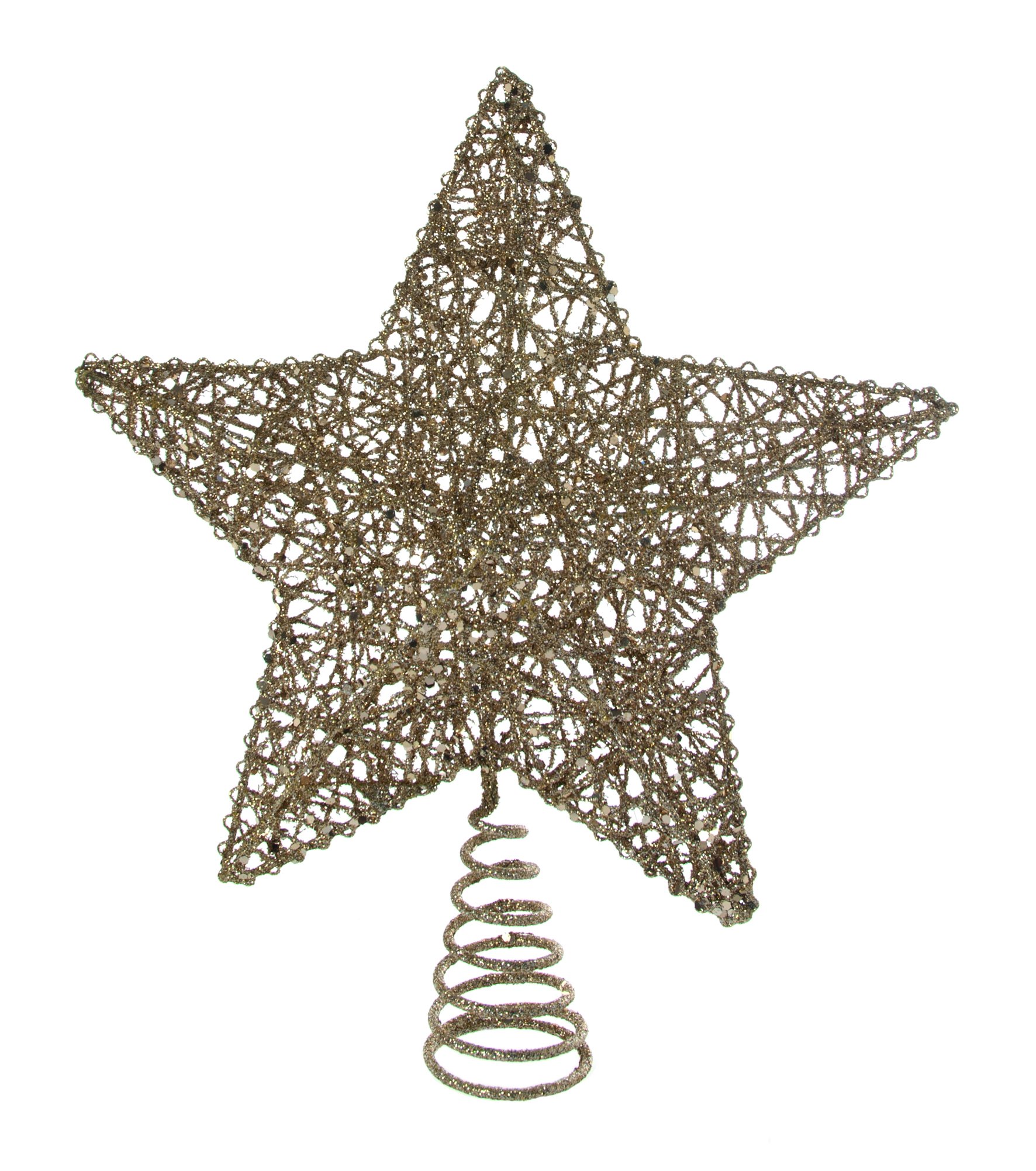 Festive Productions Metal Wire Tree Topper Star, Gold