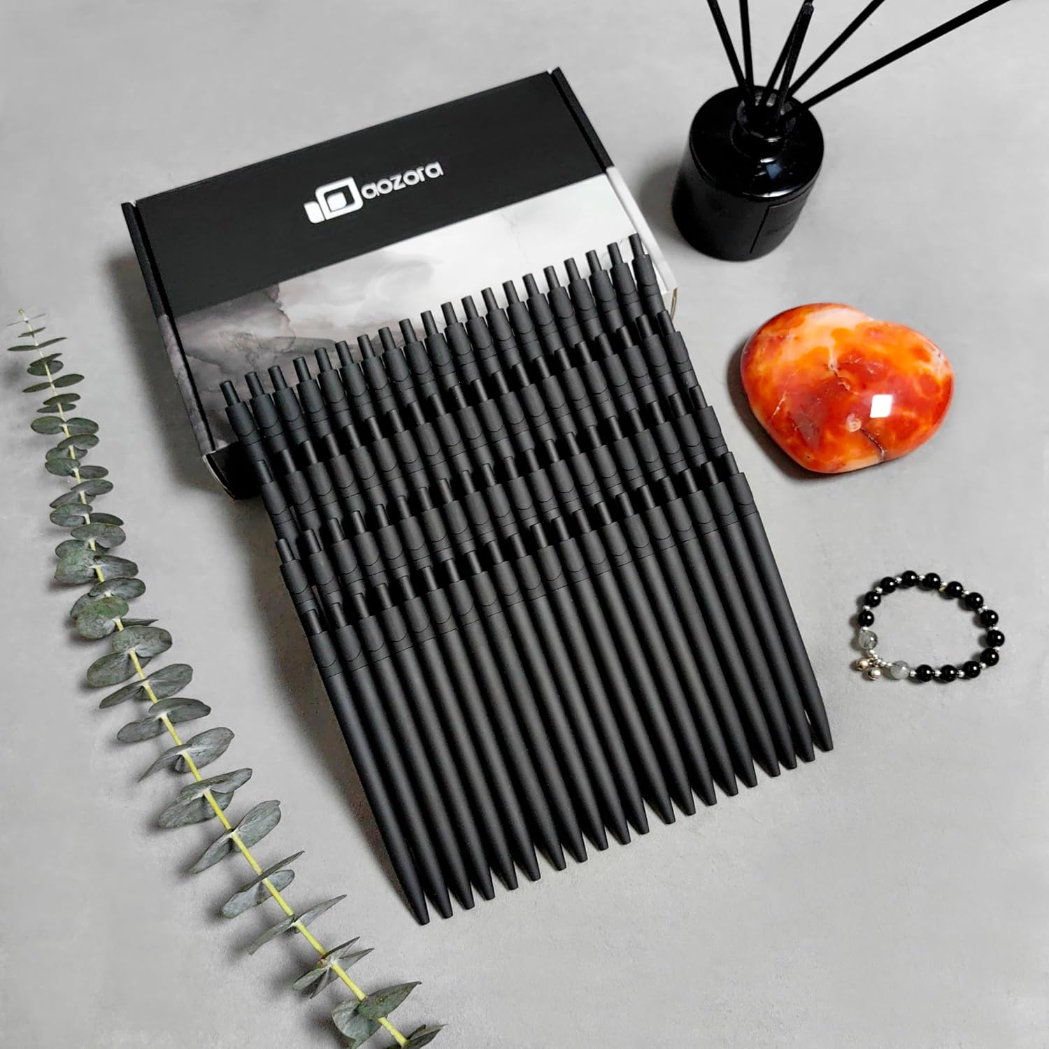 Aozora Pens Bulk 120 Pack Black Click Pens No Bleed Wholesale Retractable Ballpoint Pens Medium Point,Smooth Ink Pens for Journaling School Office Supplies 1.0MM Black Ink - Image 4