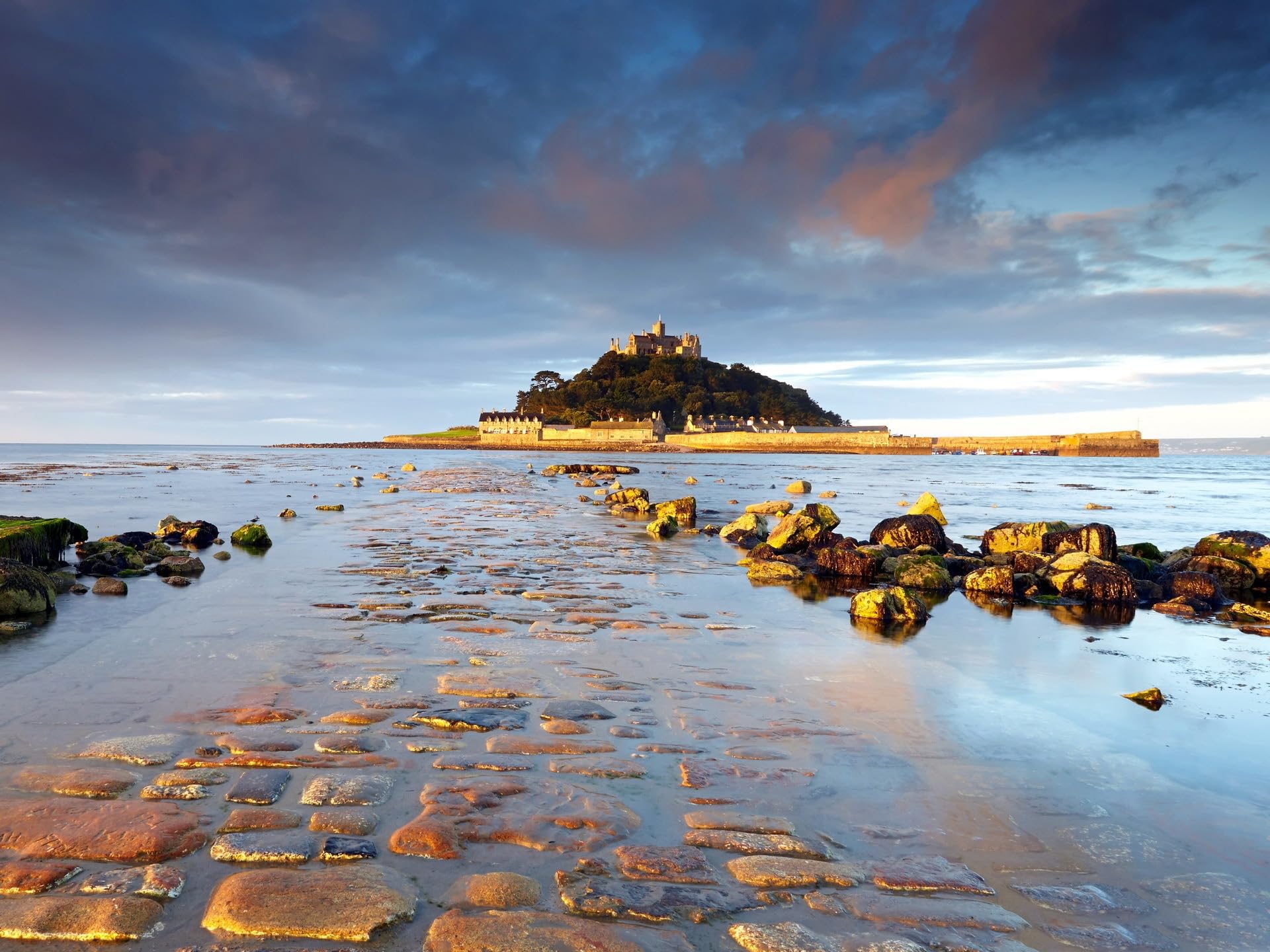 Nprzm H417 St Michael's Mount Cornwall Uk Diy 5D Diamond Painting By Number Unique Kits Home Wall Decor Crystal Rhinestone Wall Decor 30X40cm