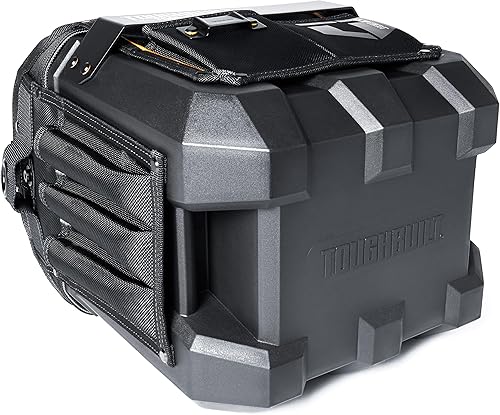 Miniatura 5 de ToughBuilt Bolsa de herramientas de boca masiva de 12 pulgadas, bolsa compacta de cuerpo duro de apertura ancha con asas reforzadas, 31 bolsillos y