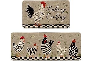 Artoid Mode Rooster Kitchen Rug Set: The Epitome of Rustic Charm