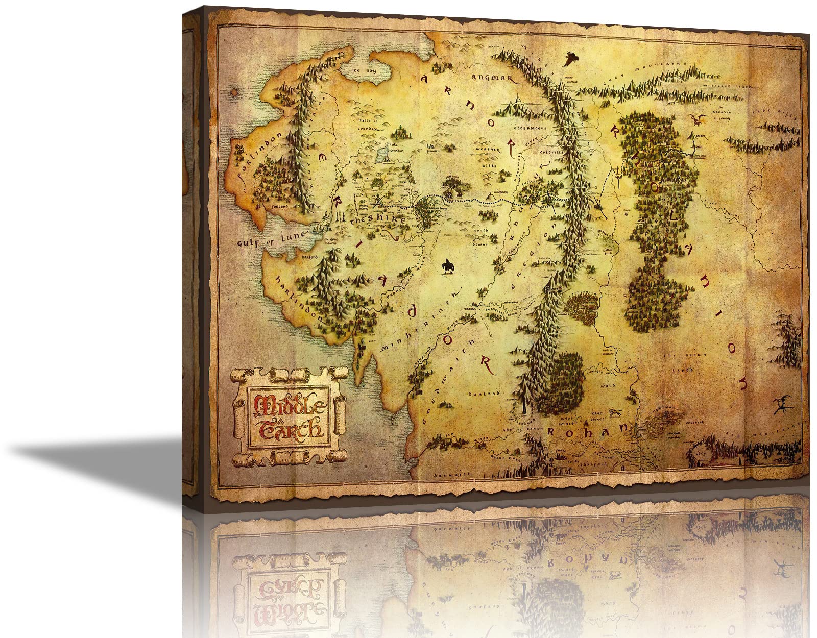 Buy YOUHONG Middle Earth Wall Decor Lord of The Rings Wall Art Artwork