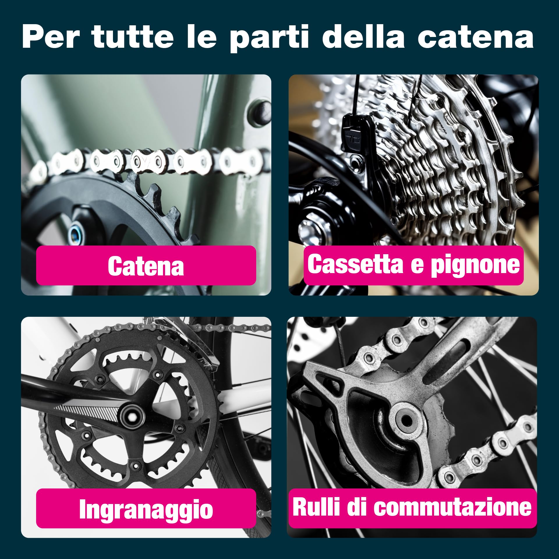 bio-chem Detergente per catena da bicicletta 5L | Sgrassante per catene di bike da strada e MTB - Prodotto ecologico per la pulizia della catena di bici