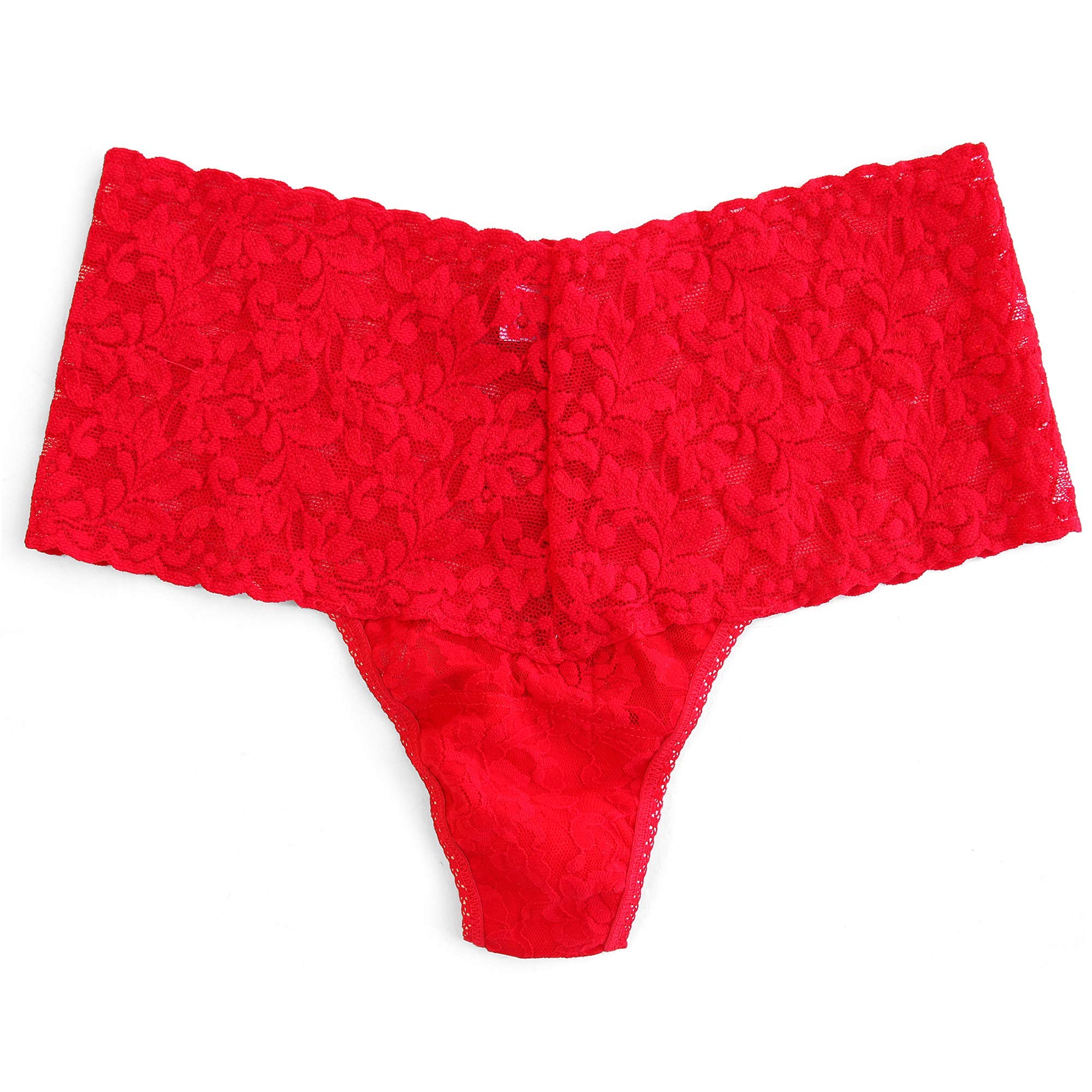 Hanky Panky Retro Lace Retro Thong-OS Red