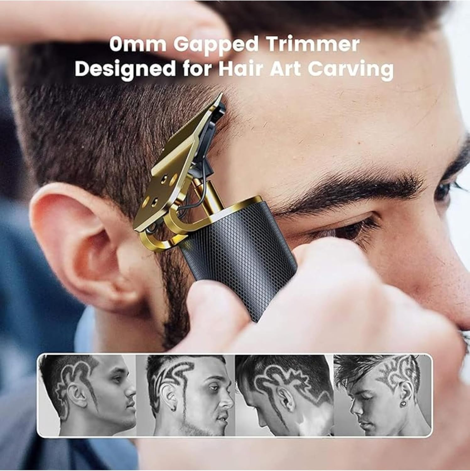 Professional Hair Clippers For Men Electric Haircut Kit Hair Trimmer Grooming Waterproof Rechargeable Close Cutting T Blade Trimmer Usb Rechargeable Clippers For Hair Cutting With Guide (Silver Black)