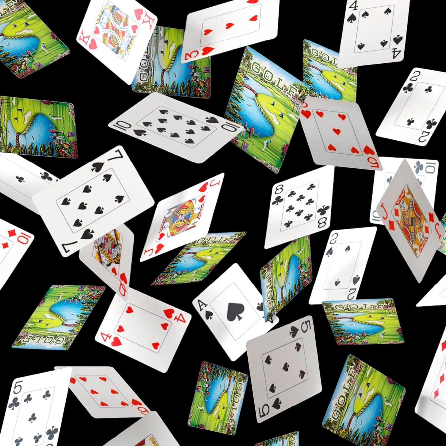 Boardwalk Puzzles Premium Featherlight Unique Playing Cards, Fun Themed Deck for Home and Travel | Golf