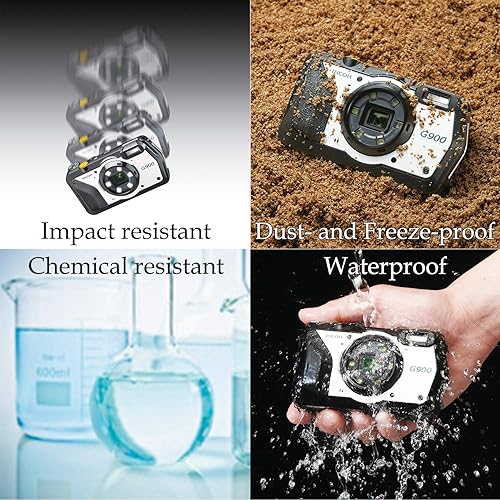 Miniatura 6 de Ricoh Cámara digital industrial G900 solución de cámara web Cámara Cámara Memorias GPS incorporada Protección de contraseña impermeable 20M