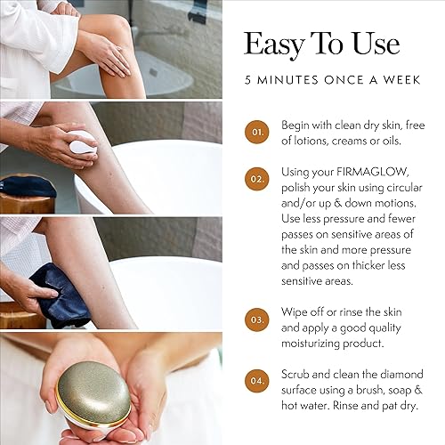 Miniatura 3 de Luxene Beauty FIRMAGLOW® Dispositivo de microdermoabrasión corporal - Herramienta para el cuidado de la piel en el hogar para antienvejecimiento,