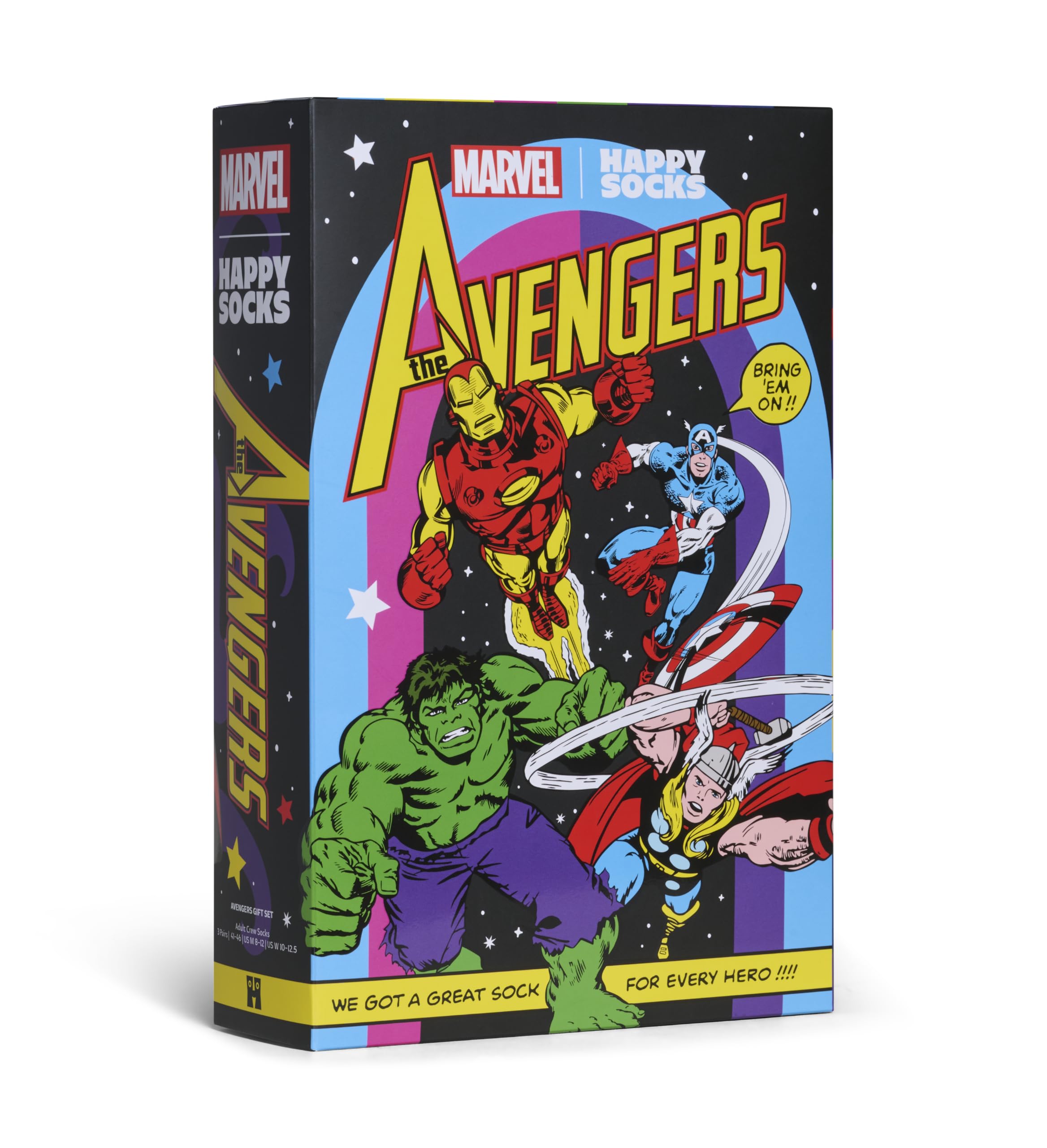Happy Socks Collaborazione esclusiva Marvel™ Avengers Set regalo per uomo e donna