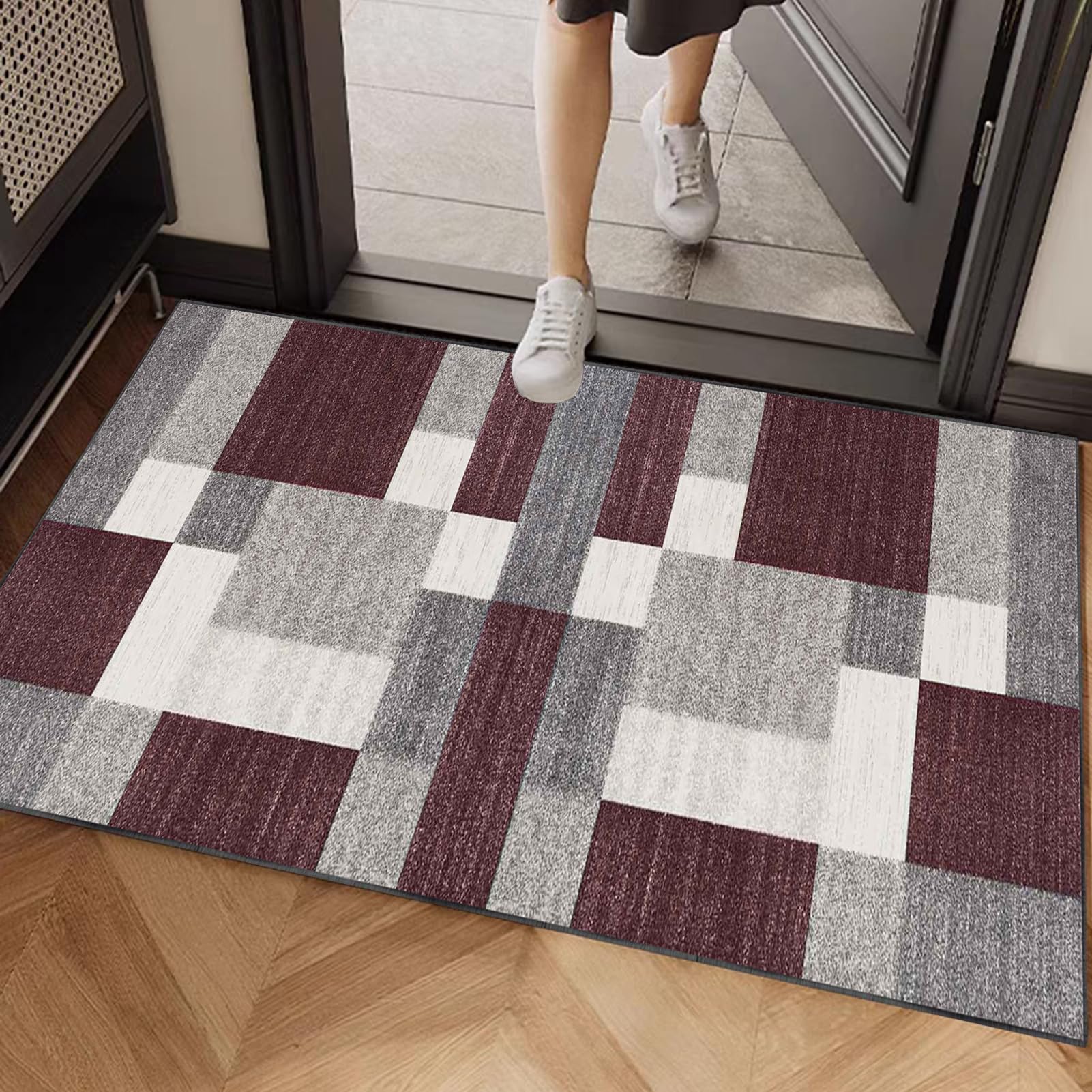Tappeto Lungo per Corridoio Tappeto Cucina Moderno Antiscivolo Lavabile 50 x 120 cm Tappeti Runner Ingresso Interno Tappeto Passatoia per Cucina, Corridoio, Camera da Letto, Soggiorno, Lavanderia