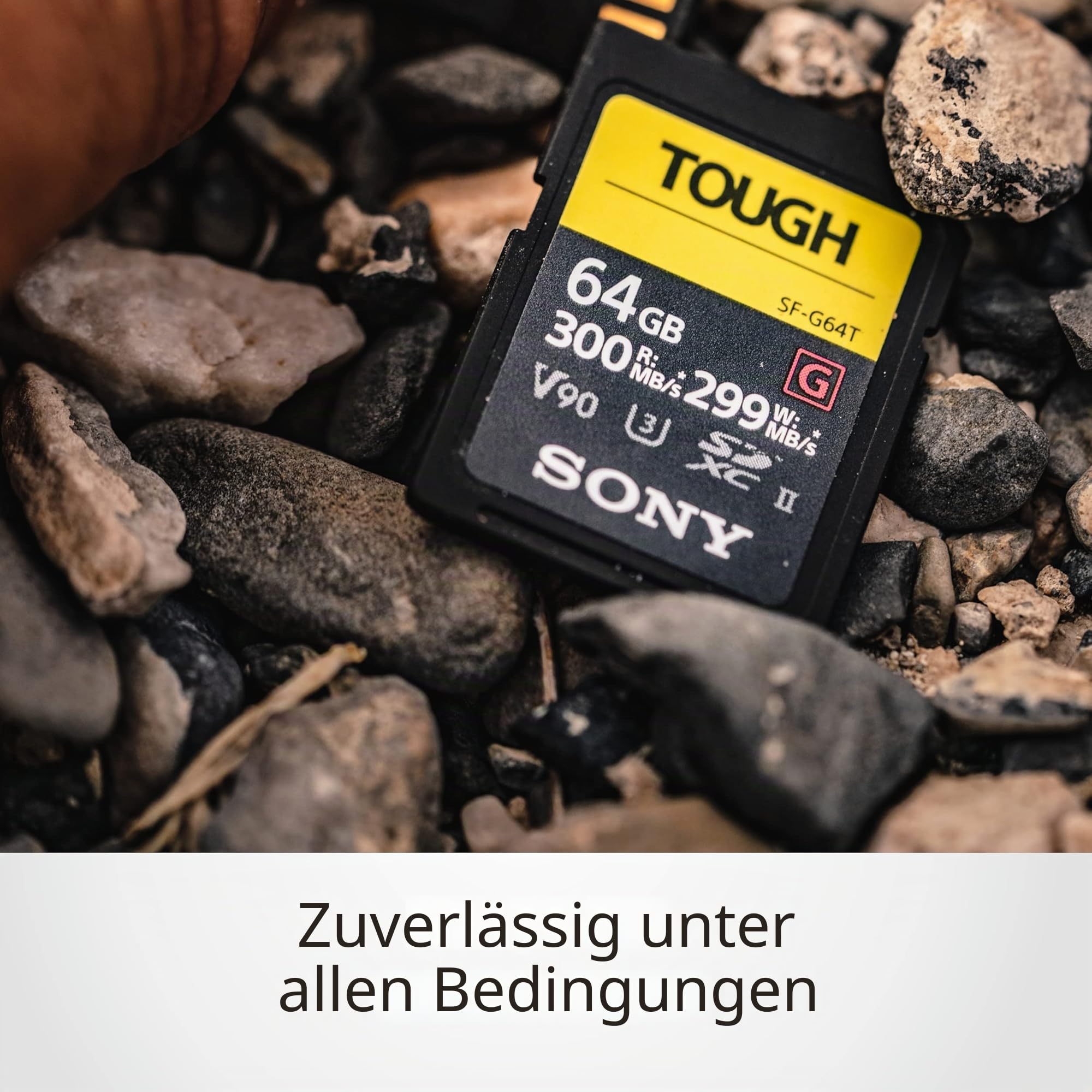 Sony SF-G64T SD-Speicherkarte (64 GB, UHS-II, SD Tough, G Serie)