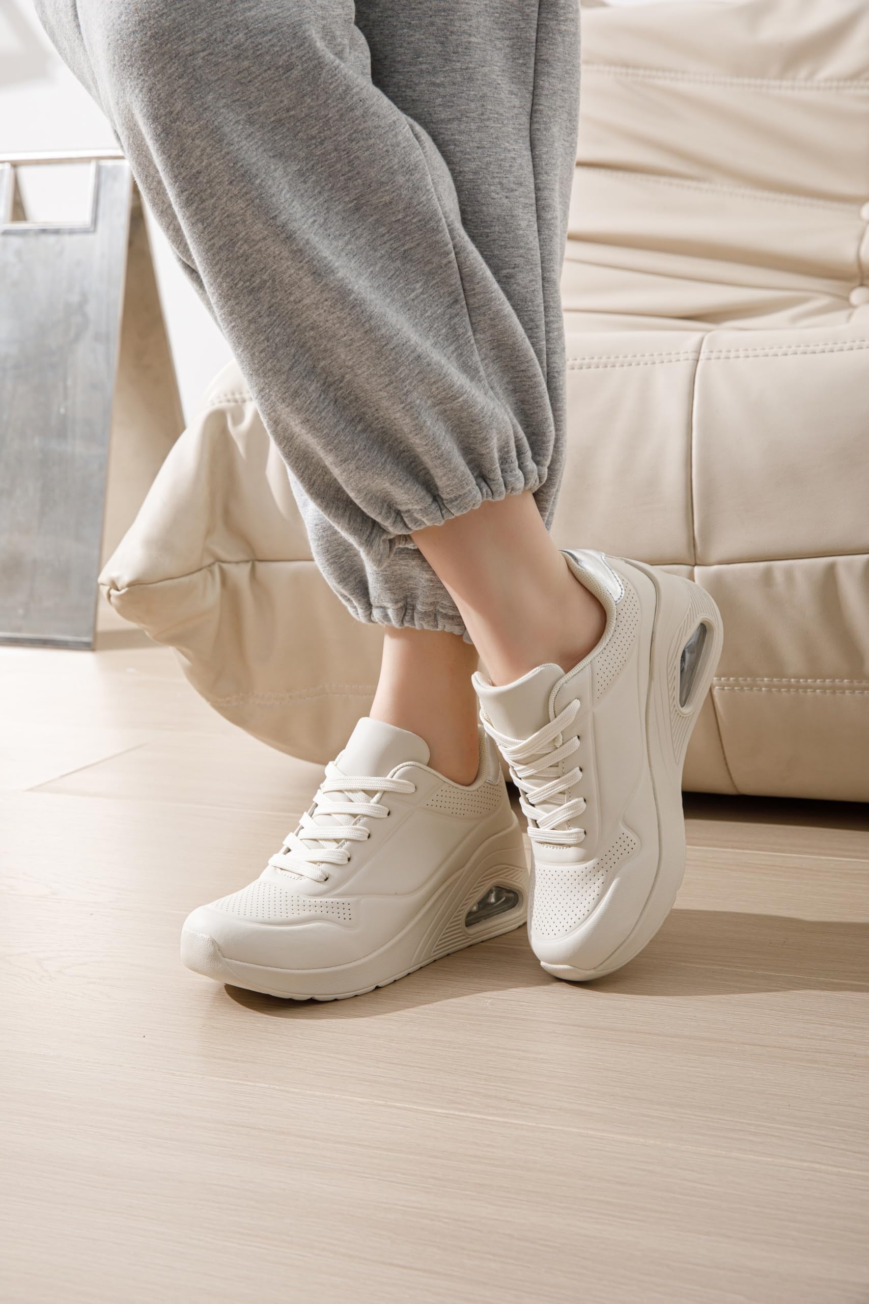 JOMIX Sneakers Donna Sportive Leggere Traspiranti con Suola Antiscivolo e Rialzo Interno Ideali per Corsa Jogging Camminata e Fitness