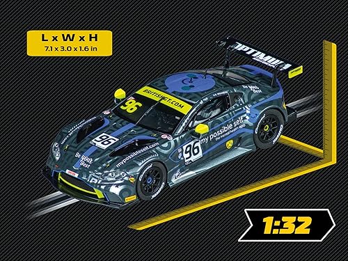 Carrera 27696 Aston Martin Vantage GT3 Optimum Motorsport No.96 Escala 1:32 Ranura analógica Coche Carreras Vehículo Evolución Slot Car Race Pistas