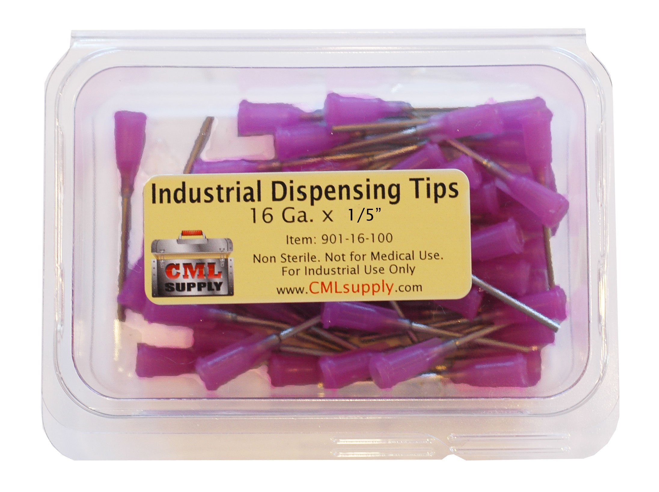 Blunt Tip Dispensing Fill Needle 16ga x 1/2" Purple 50 pcs — Amazon image 2