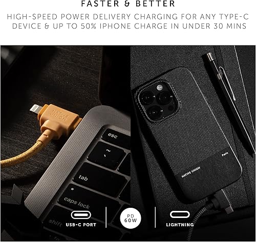 Miniatura 3 de Native Union Cable de correa Duo  Cable de carga universal trenzado ultra fuerte de 5 pies  Fabricado con materiales reciclados  Conectores