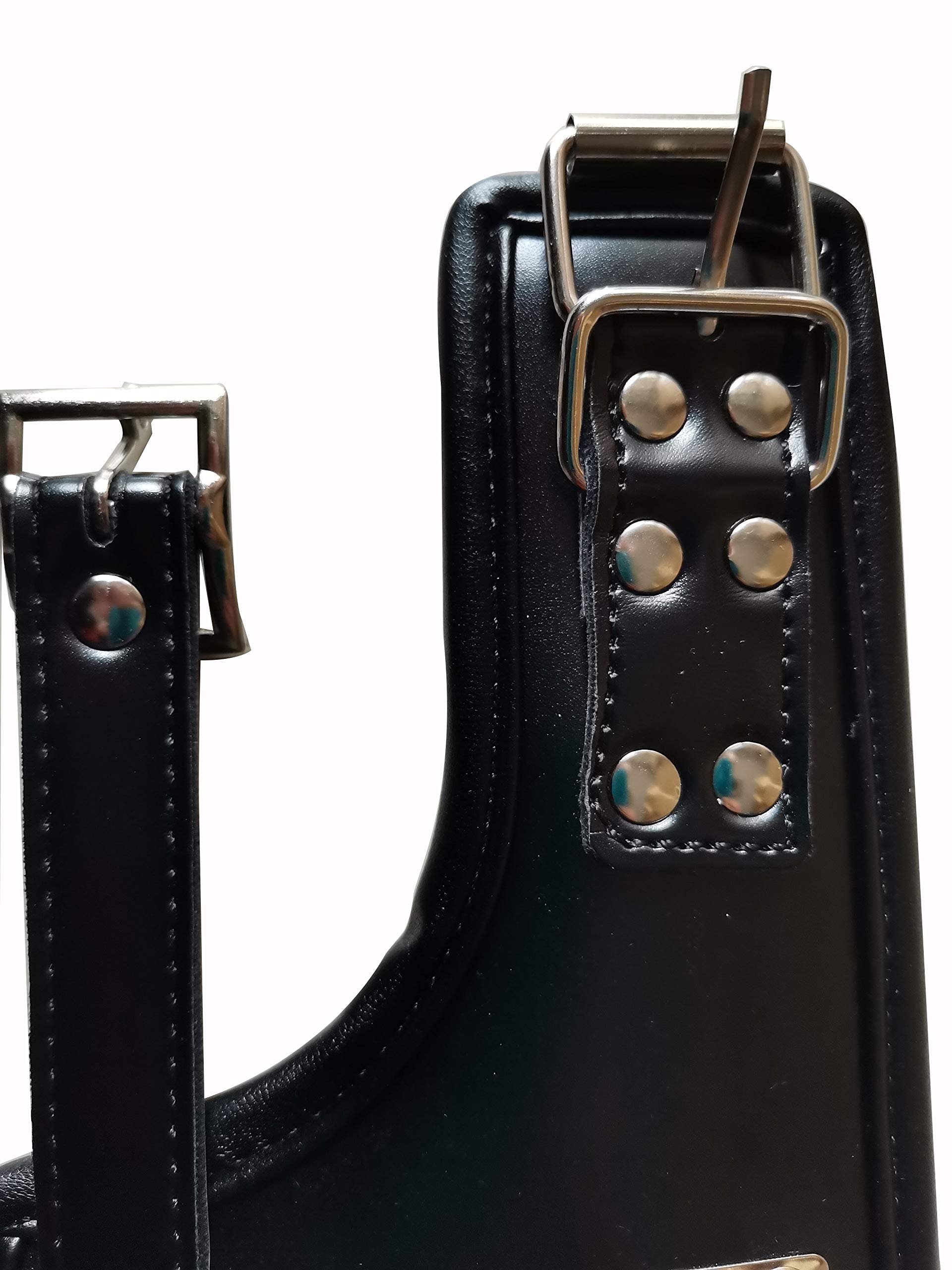 MFMYEE Harnais de bondage avec bâillon à billes en silicone Fetish SM collier en cuir de bondage professionnel corset de cou rembourré