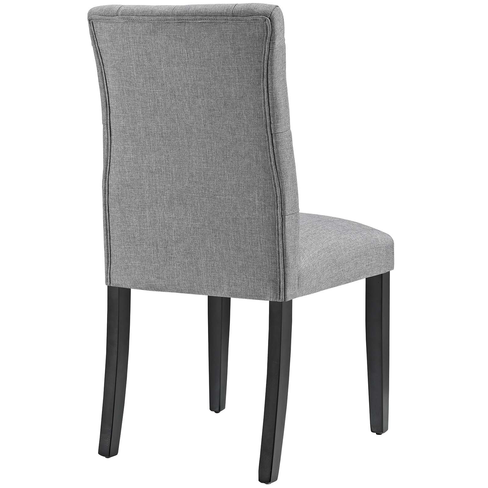 Modway EEI-2231-LGR Duchess Fabric Dining Chair, Light Gray, Button Tufted Back - View #12