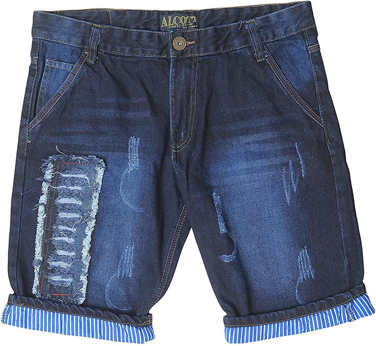 Devil Men's Cotton Denim Shorts