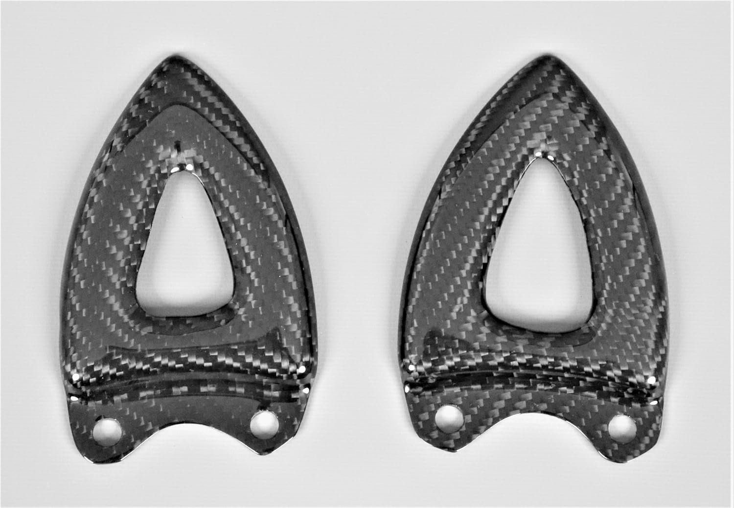Carbon Fiber Ankle Guards (Heel Plates) for Triumph Speed Triple 1050 2005-2010