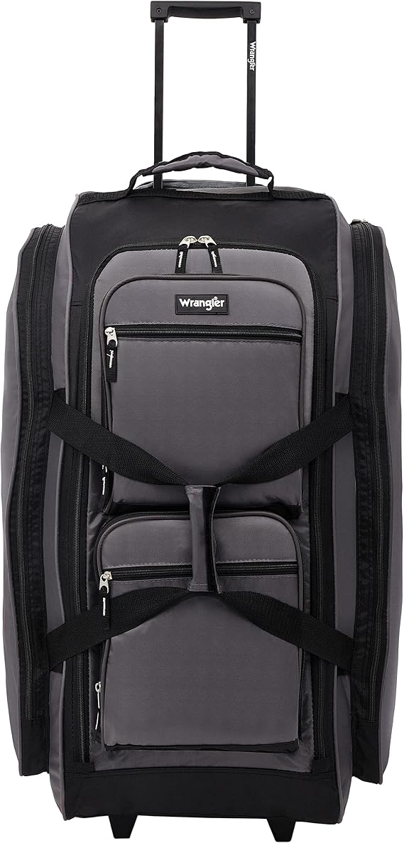 Wrangler Rolling Duffel, Charcoal Grey, 30 Large