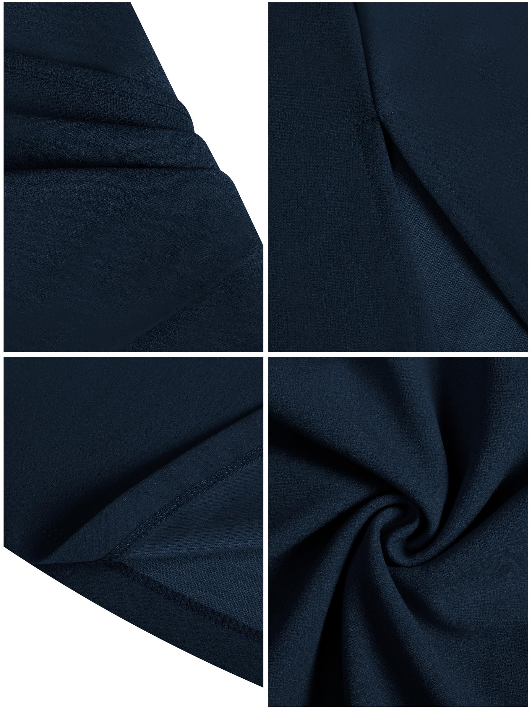 Laughido Robe de cocktail/de soirée/portefeuille/d'été/de fête/de mariage, élégante, longue, moulante, pour femme