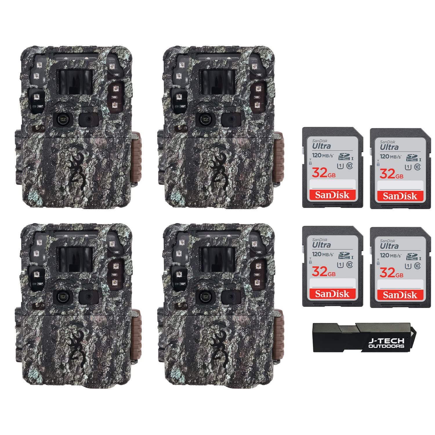 Amazon.com: (4) Browning Strike Force Pro DCL Trail Game Camera Bundle  Includes 32GB Memory Card and J-TECH Card Reader (26MP) | BTC5DCL : Sports  & Outdoors