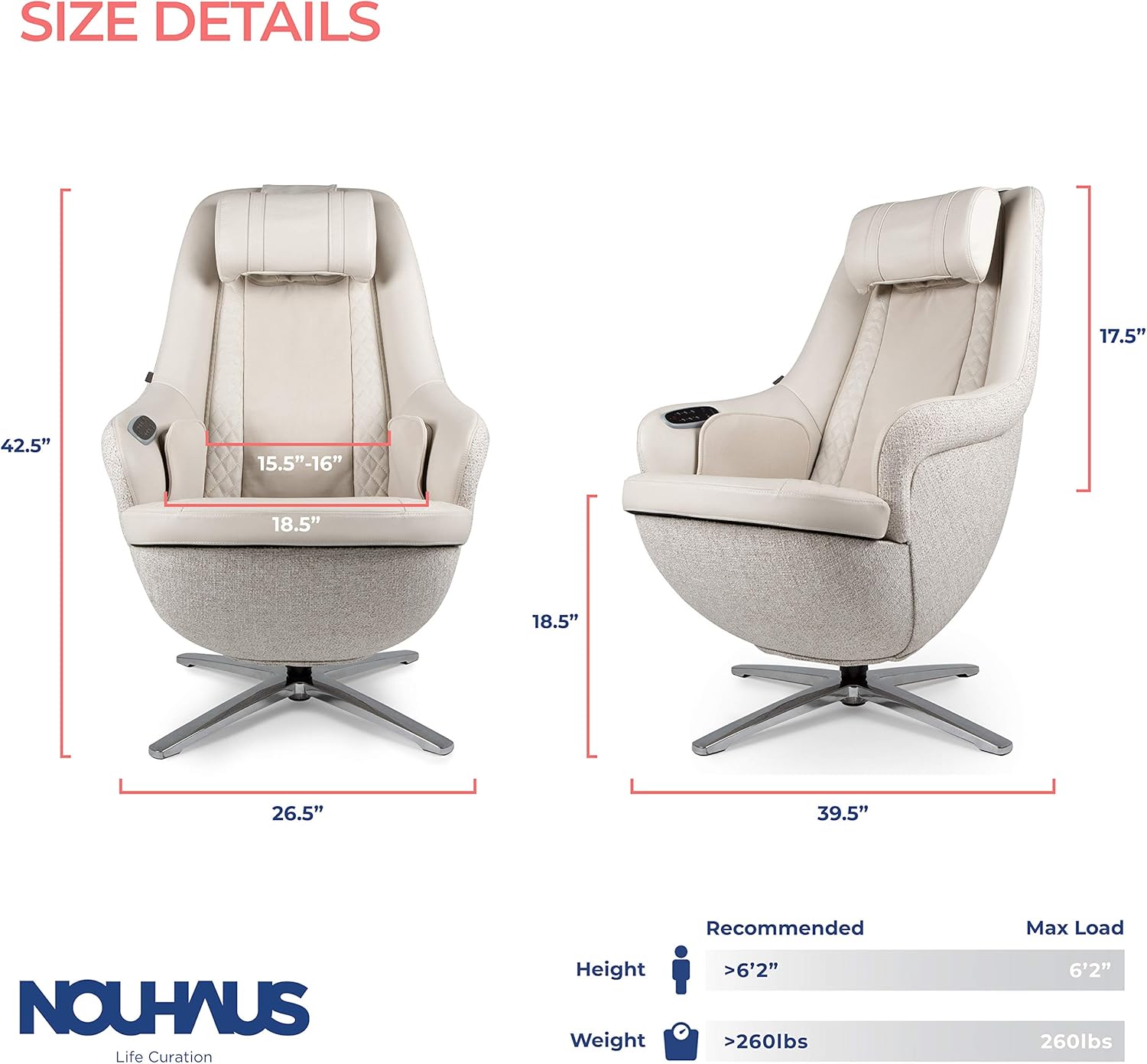 Buy Nouhaus Modern Massage Chair With Ottoman White Leather Chair Buy Nouhaus Modern Massage Chair With Ottoman White Leather Chair
