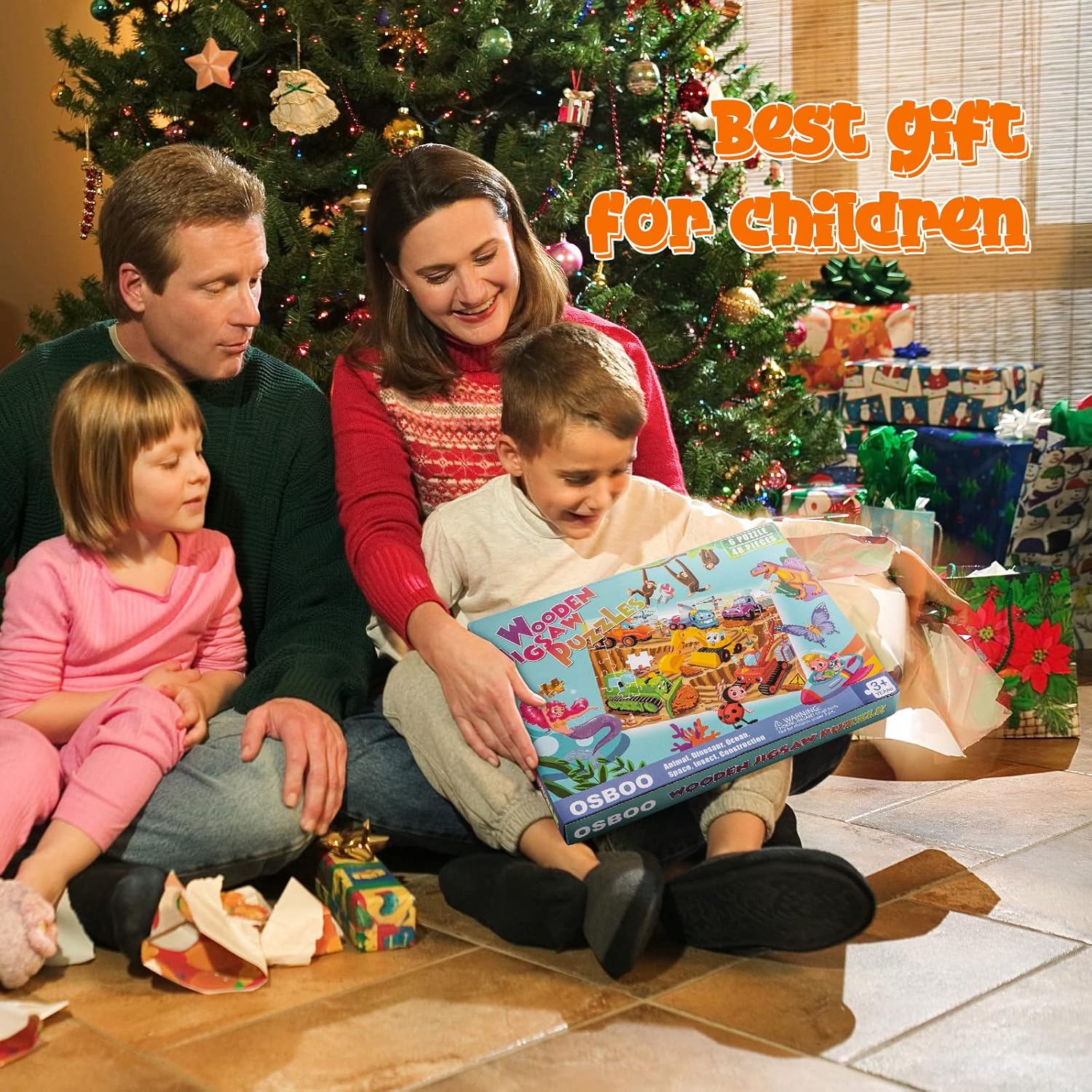 Wooden Puzzles for Kids Ages 4-6-8, 48 Piece Jigsaw Puzzles for Kids 3 4 5 6 7 8 Year Old, Toddler Children Preschool Puzzles Educational Toys for Boys and Girls - Image 9