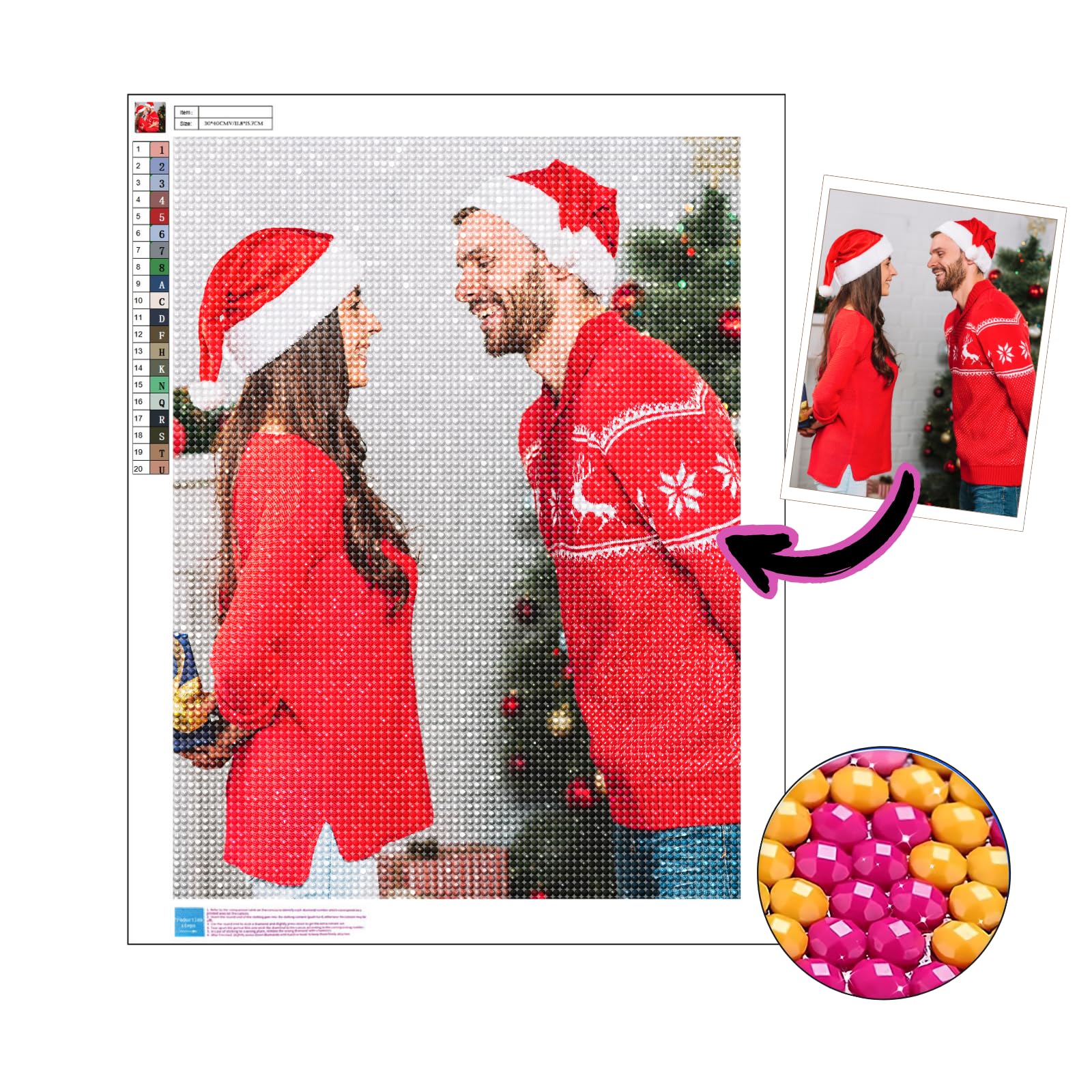 Dr Custom Diamond Art Painting Kit Personalise with Your Photo, Ideal for DIY Art Enthusiasts