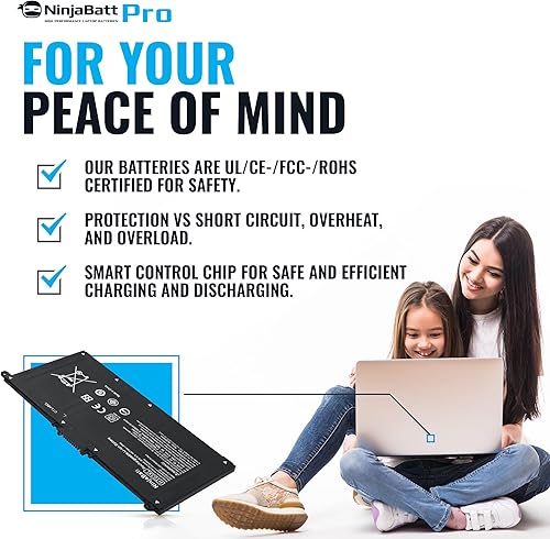 Miniatura 4 de NinjaBatt HT03XL L11119-855 - Batería para HP Pavilion serie 15, compatible con 14-CE14-CF15-DB15-CS15-DA15-DW17-by17-CA, batería de repuesto para