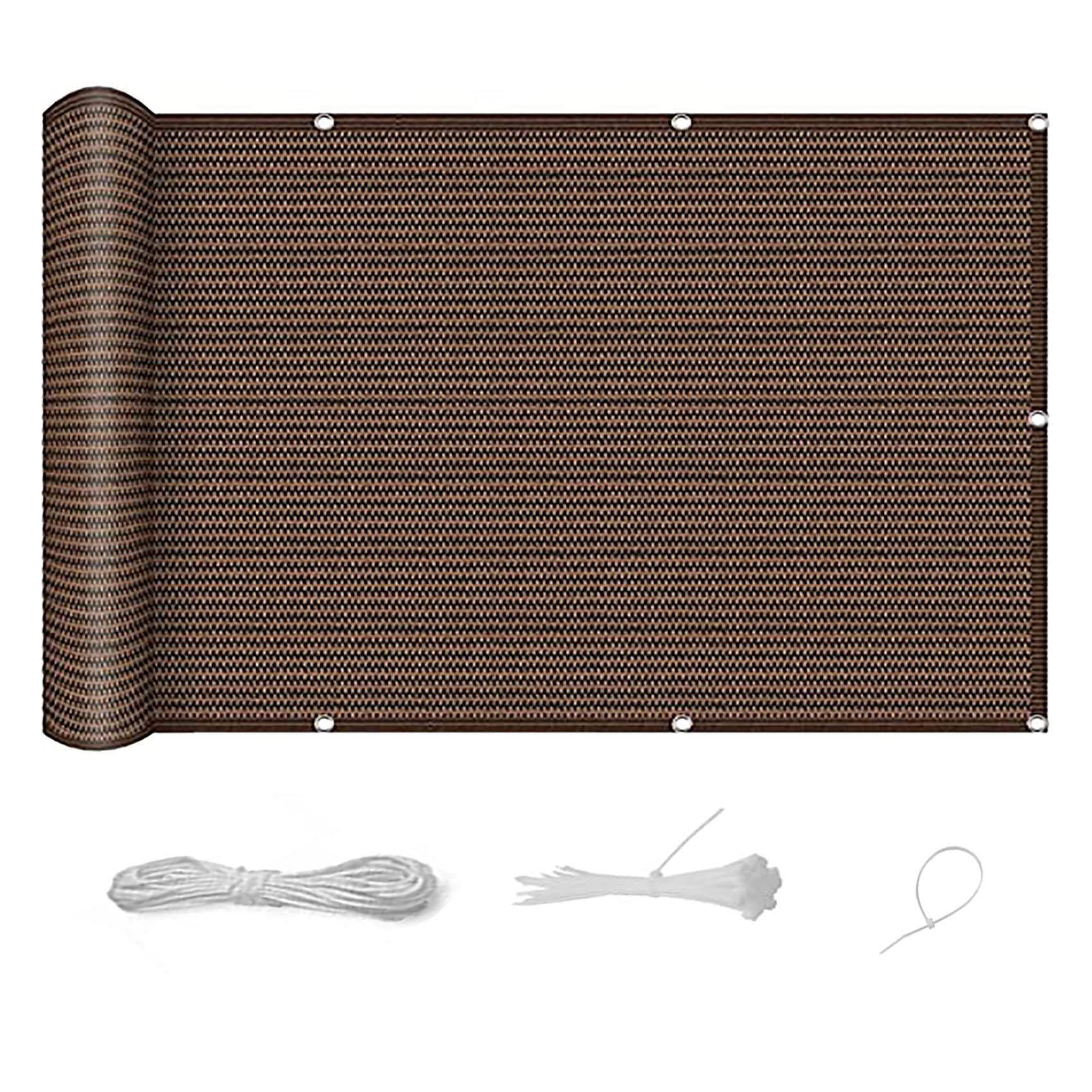 Inkijkbescherming Windscherm Balkon 60 x 500 cm Uv Bestendig, Zonwering