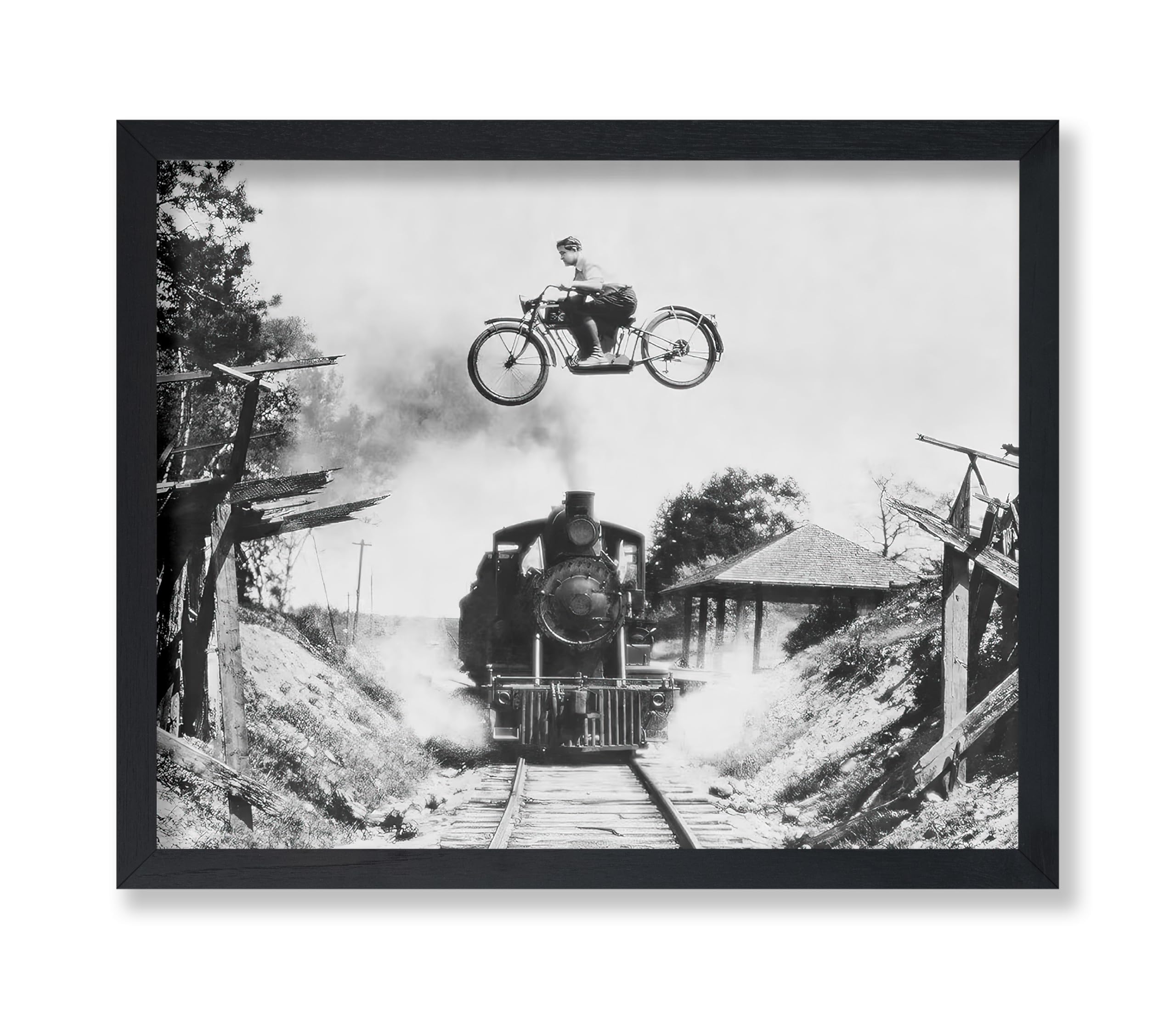 Amazon.com: Poster Master Vintage Motorcycle Jump Poster - Retro