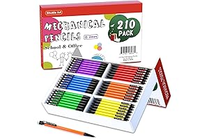 Shuttle Art Mechanical Pencils 0.7mm Bulk, 210 Pack HB Lead
