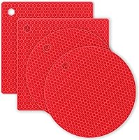 Vista 12 de Tapete de silicona para ollas, soportes de silicona para ollas y sartenes calientes. Tapetes resistentes al calor para mesas, manteles individuales