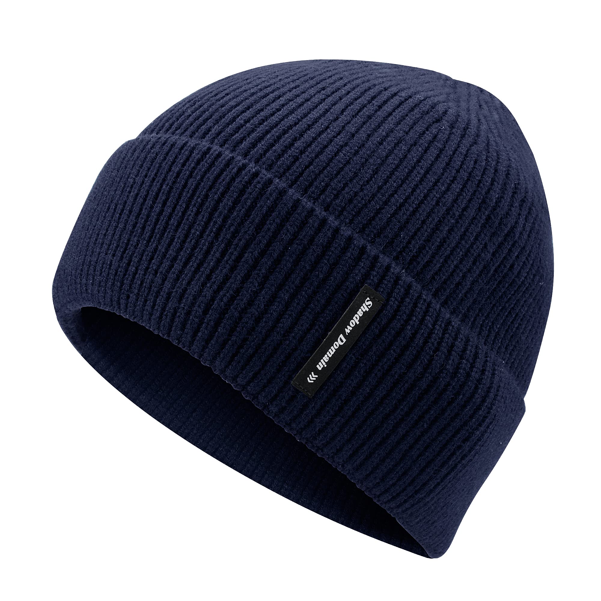 SD SHADOW DOMAIN Warm Winter Cuffed Beanie for Men & Women - Double Layer, Velvet Lining, Comfortable Elasticity