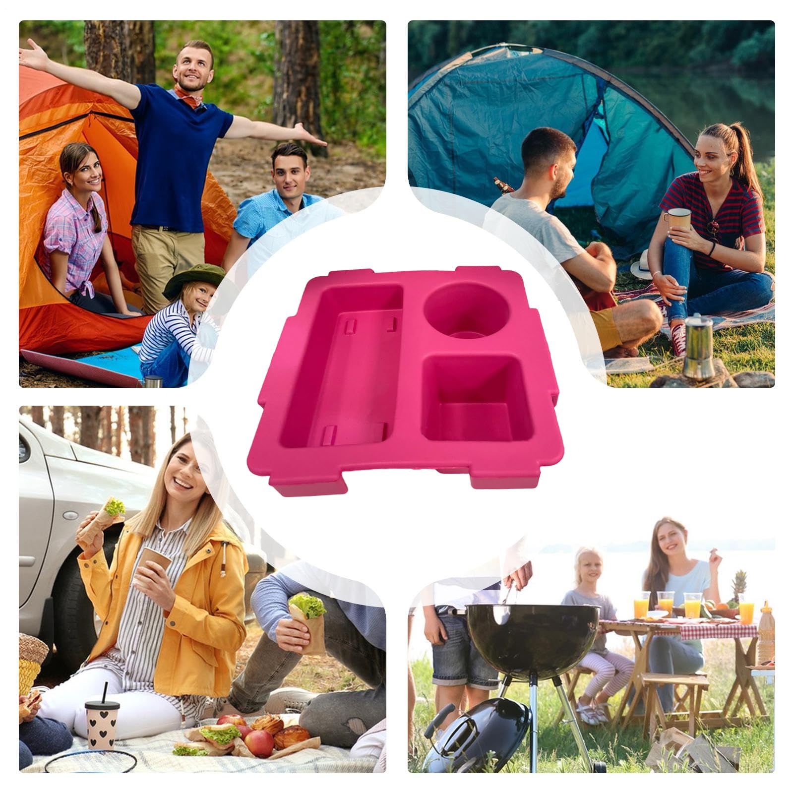 Soporte de Taza para Bolso Bogg, Accesorio de Soporte para Bebidas de Bolsas de Playa, Bandeja de Soporte de Copa para bocadillos, Soporte de Botellas de Agua para Accesorios de Bolsas Bogg