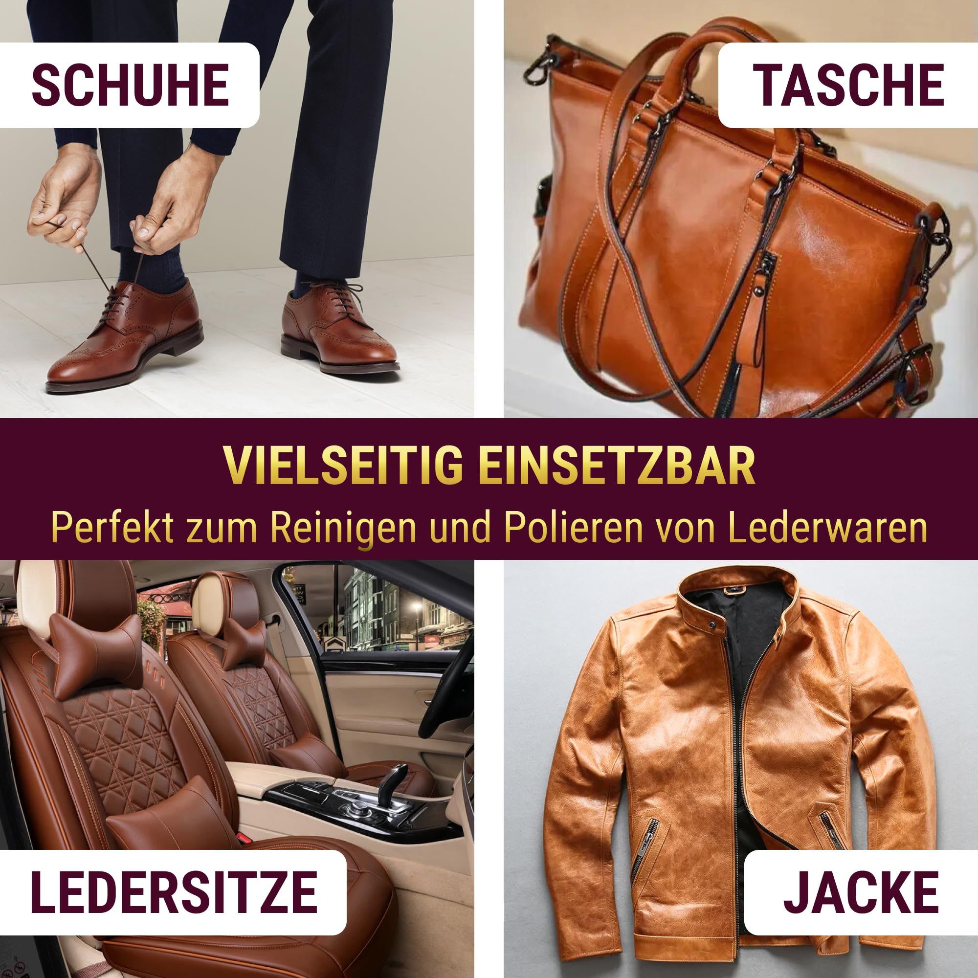 Langlauf Schuhputzset 13tlg Venezia - Schuhpflege Glatt- & Wildlederbürsten | mit Schuhcreme farblos/schwarz, Imprägnierung, Velours- & Nubukpflege, Rosshaarbürste Schuhbürsten Set für Glanz & Reinigung